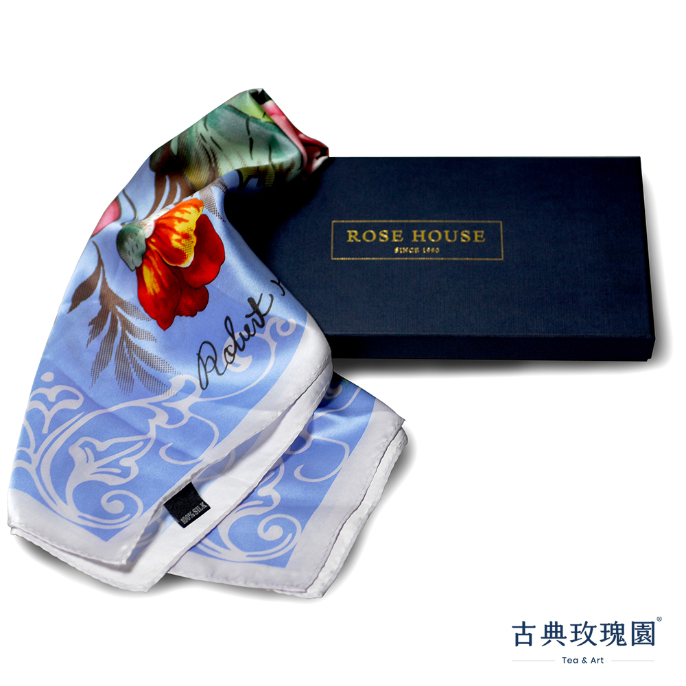 玫瑰藝術絲巾禮盒－維多利亞系列
