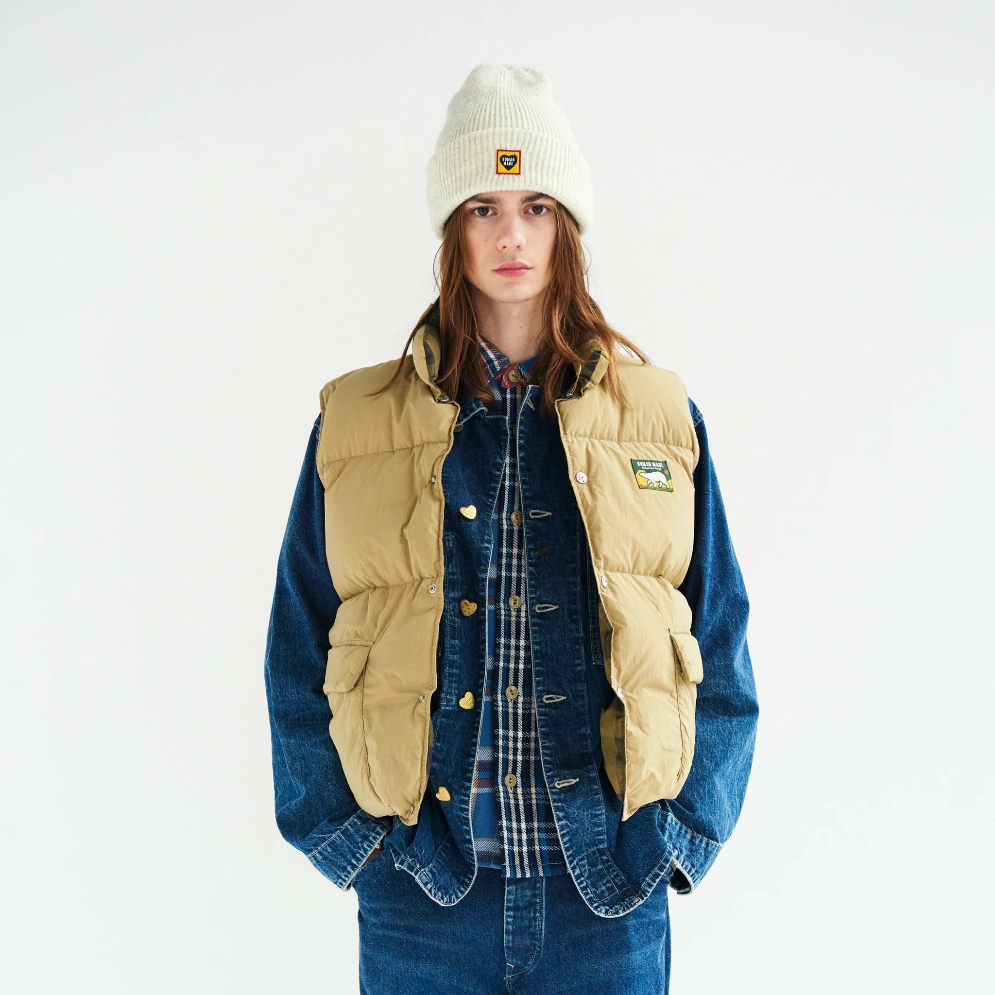 Human Made Reversible Down Vest 雙面穿著(Beige)