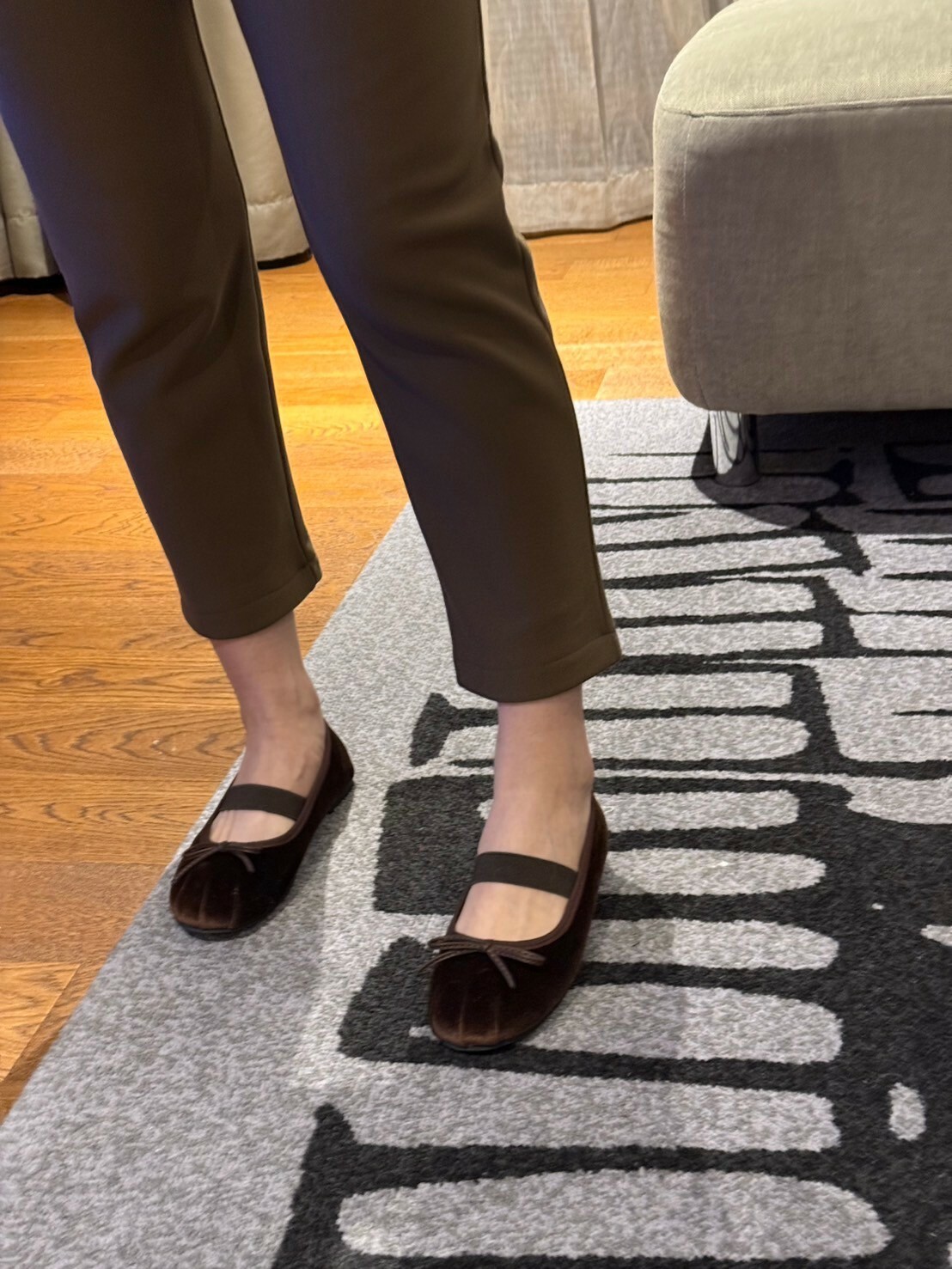 *最後現貨特價* SH3301 絲絨芭蕾娃娃鞋 *足碼*