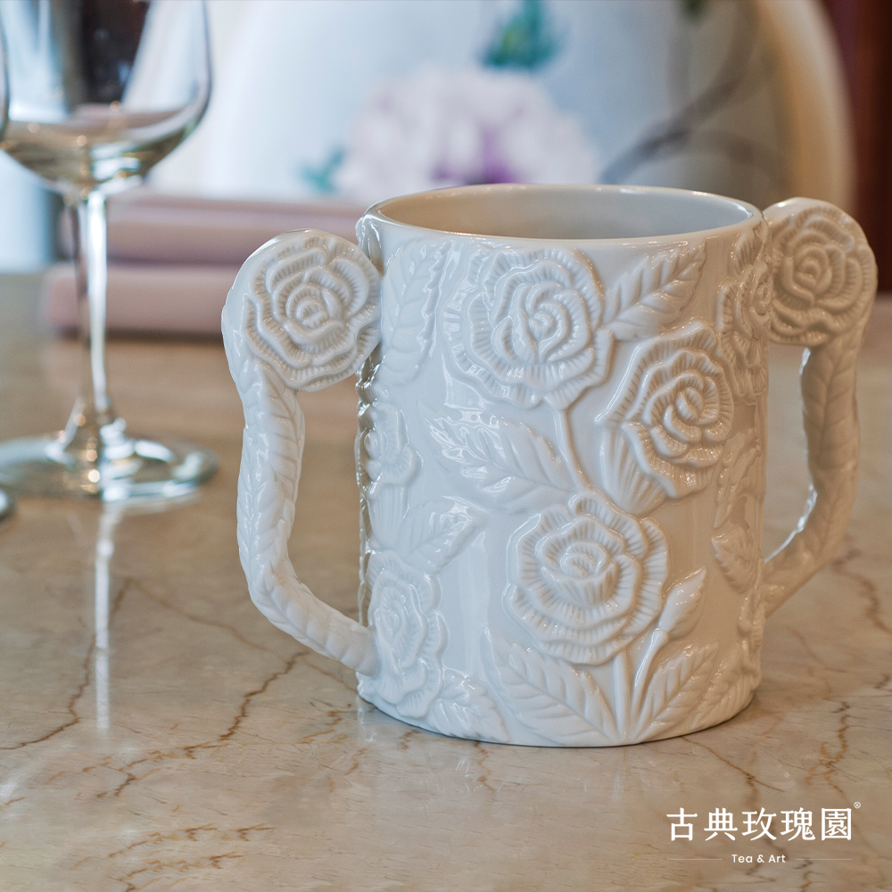 黃騰輝2012雙耳浮雕玫瑰杯