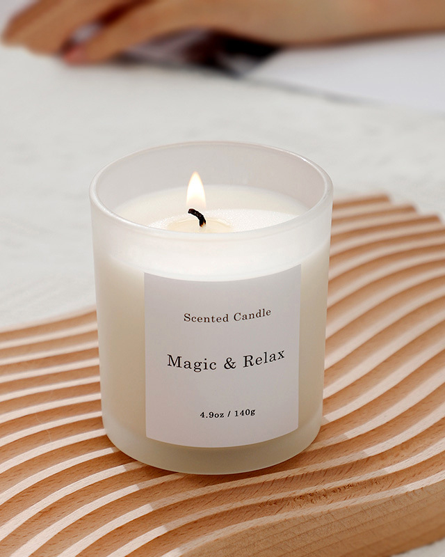 多色磨砂杯香氛蠟燭