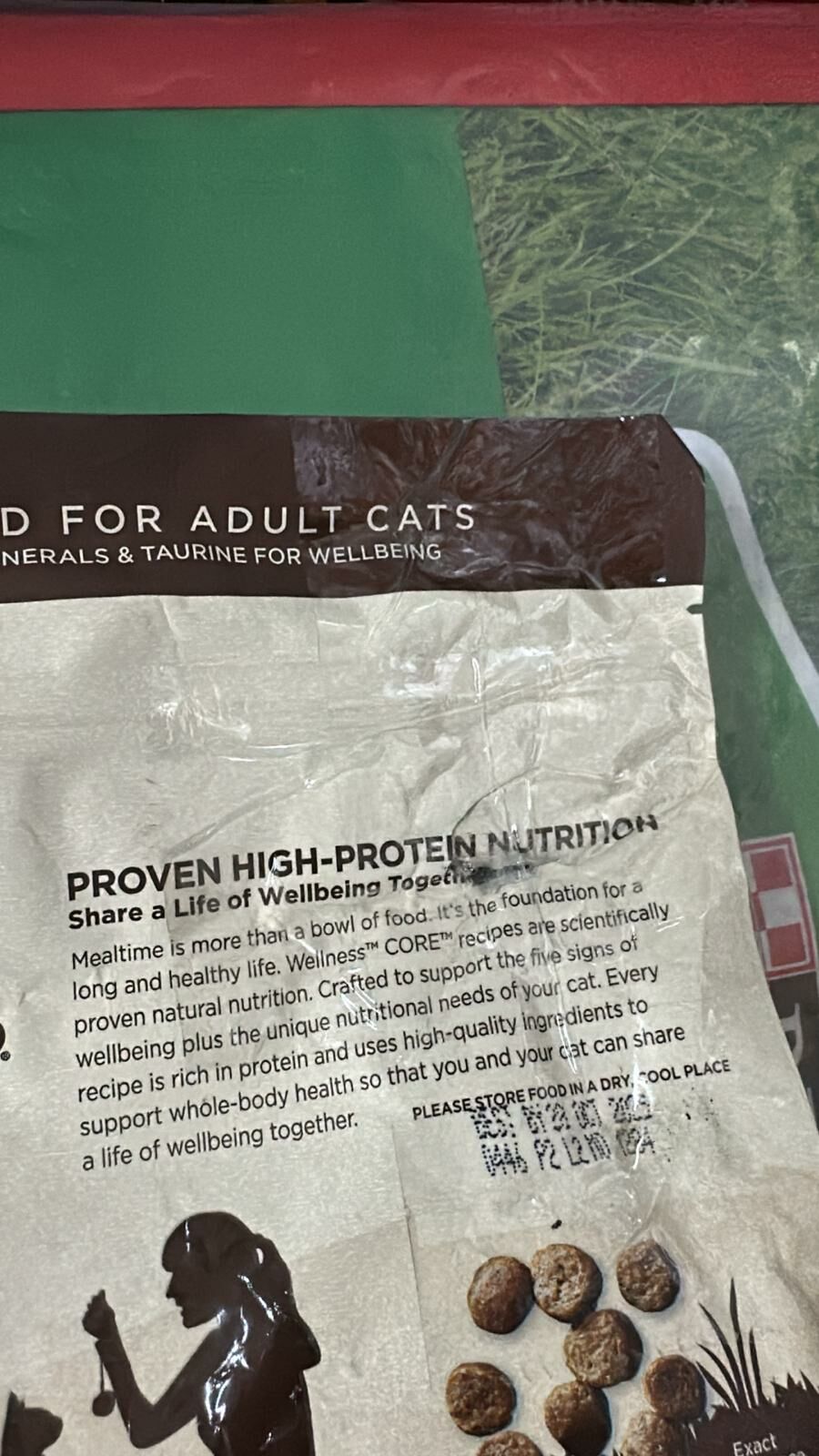 {包裝損壞D24}*85折*(最佳食用日期:2025年10月28日)Wellness Core 無穀物貓糧系列 火雞,鴨肉配方．5lb