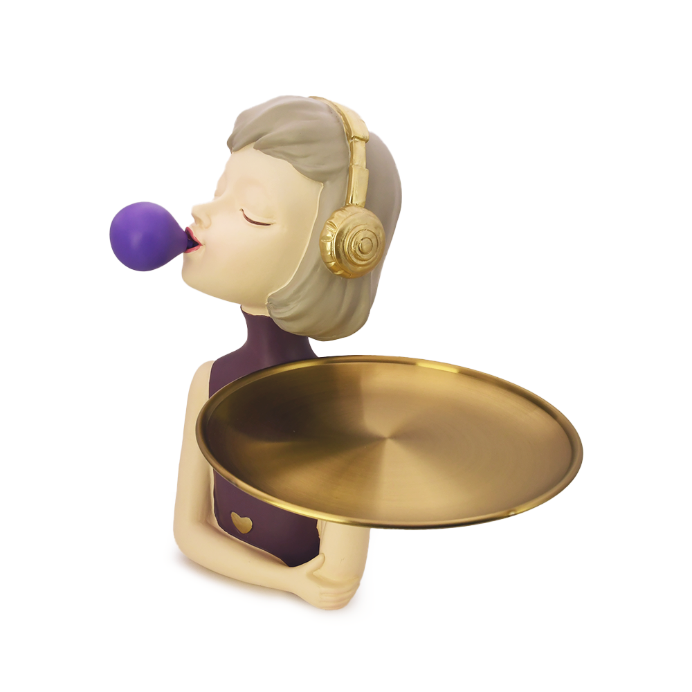 DipDipLife｜俏皮吹氣球女孩｜紫色