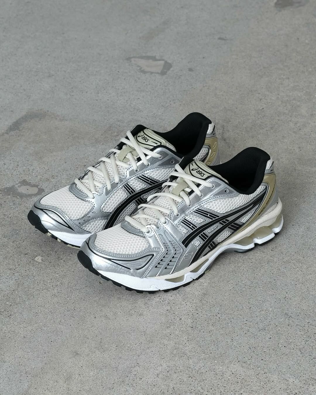 ASICS GEL-KAYANO 14 "BIRCH PURE SILVER" 奶油金黑 黑銀 銀灰 金屬色 復古 男女鞋 1203A537-200 / 調貨