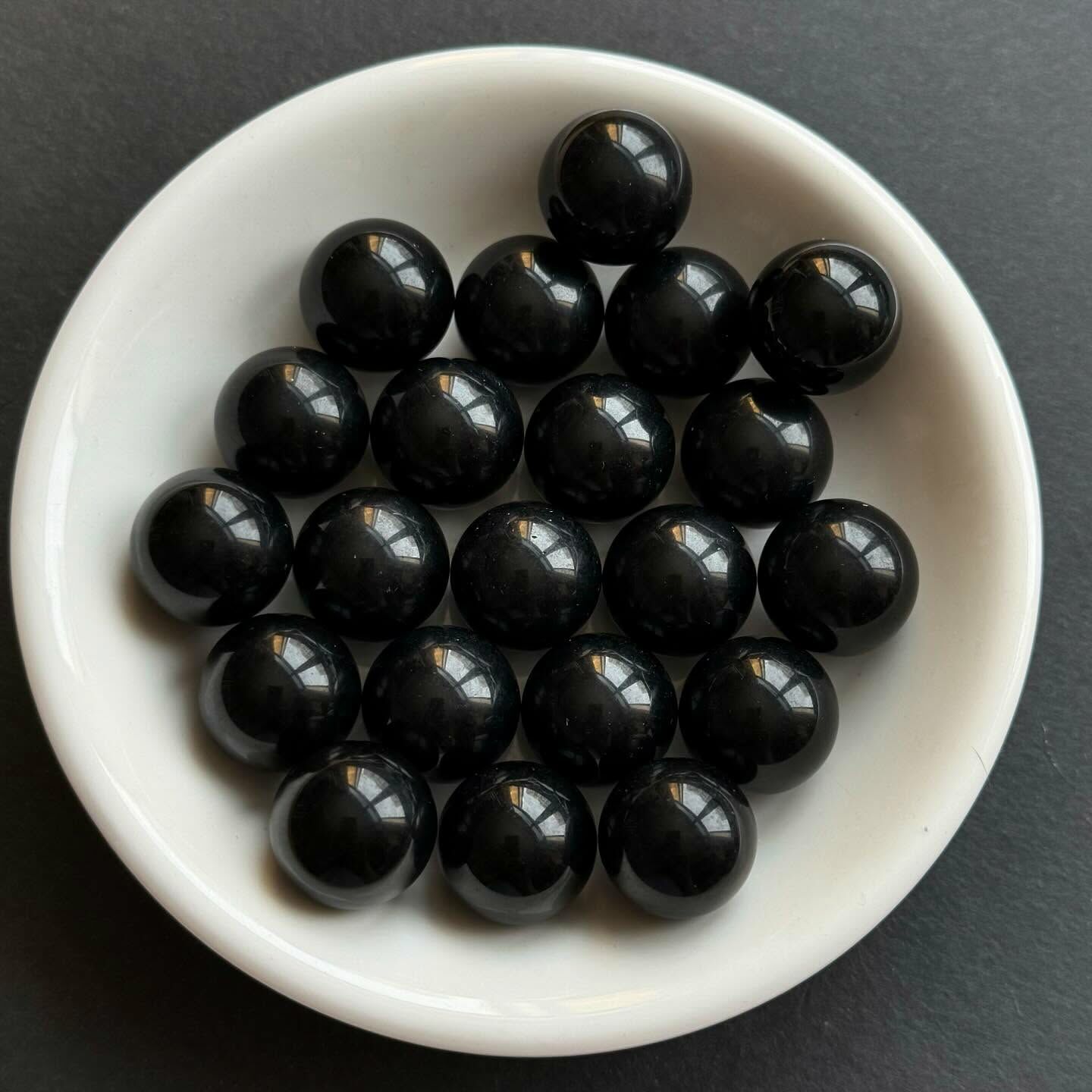 [原石] 黑曜石 水晶小球