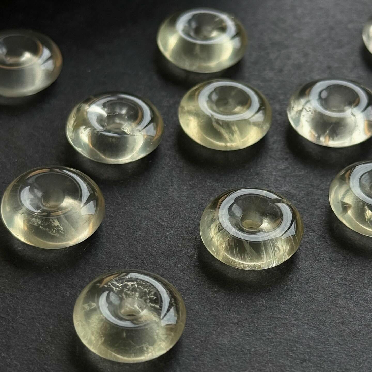 [原石] 檸檬黃水晶 平安扣