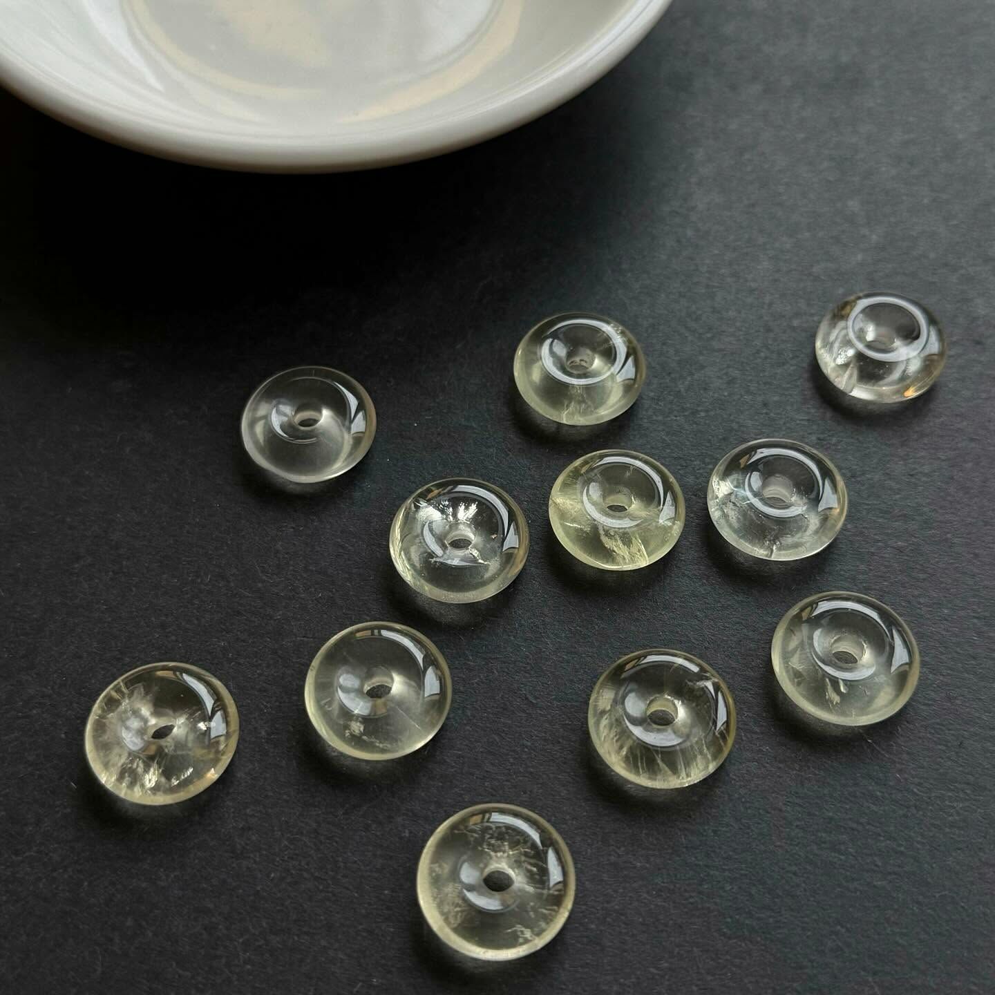 [原石] 檸檬黃水晶 平安扣