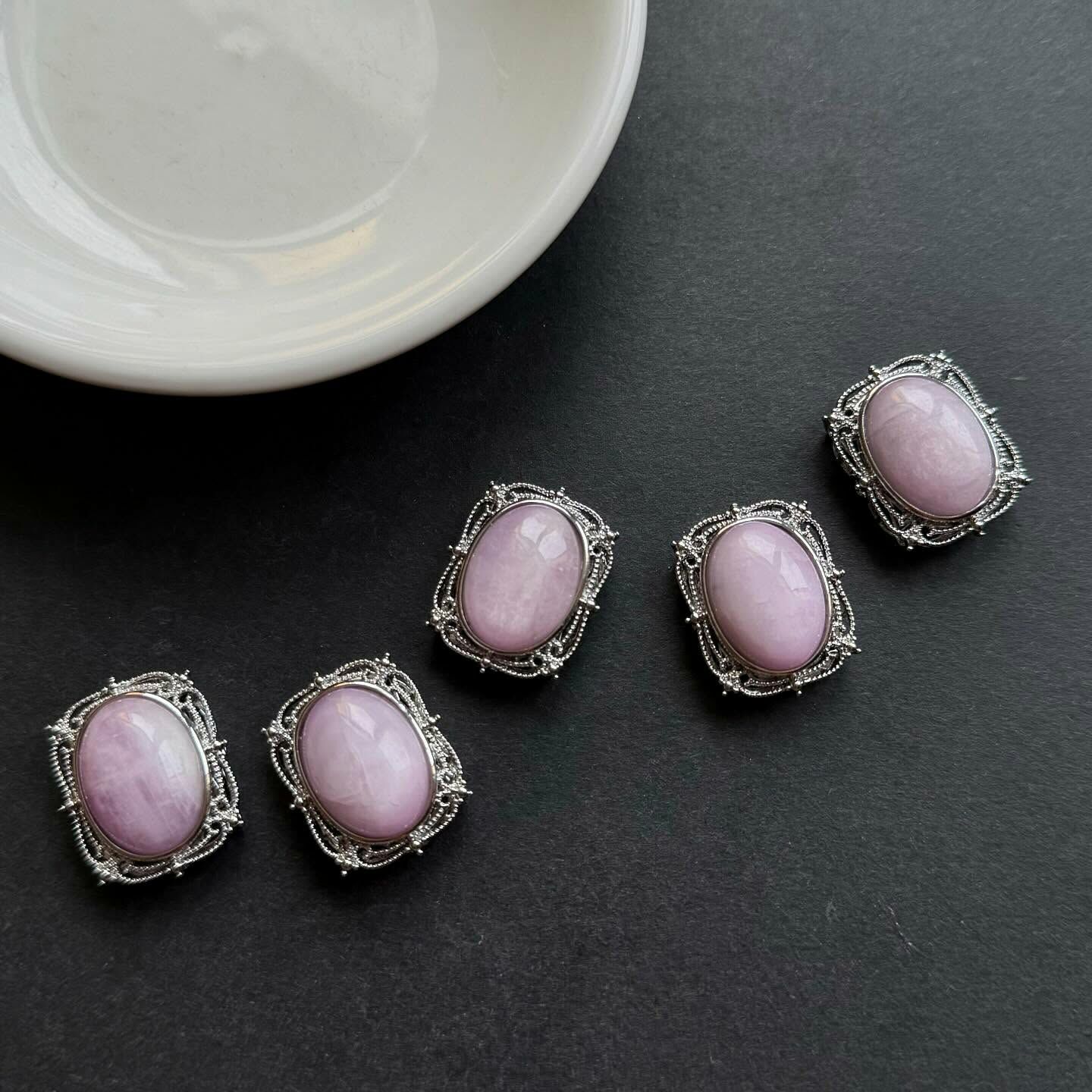 [原石] 紫鋰輝 通孔配件