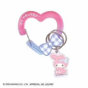 日本 Sanrio 心形爬山扣連公仔吊牌