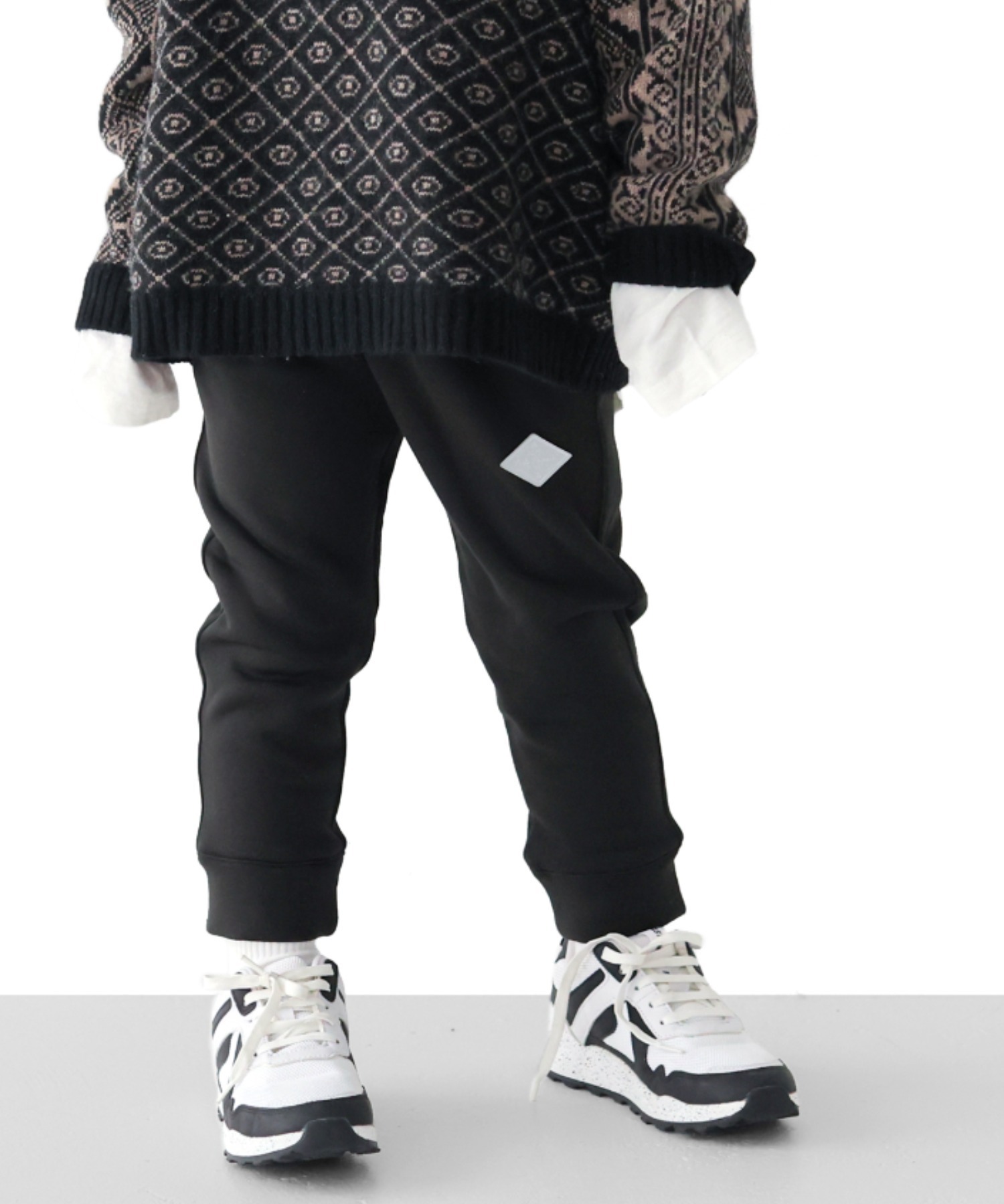 日本 L.COPECK 超保暖 內裏絨毛 運動慢跑長褲 (黑色，100-110) C1263