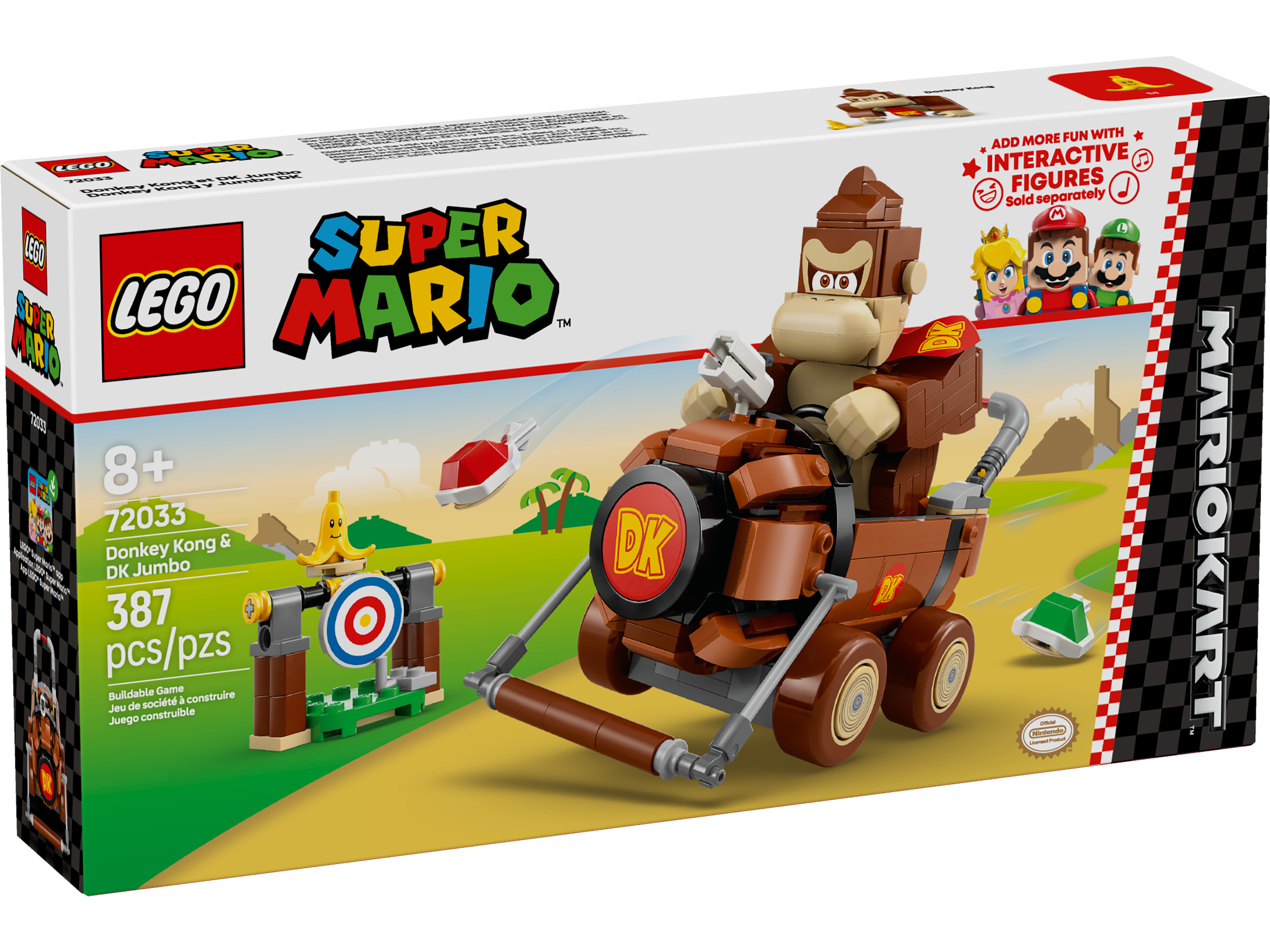 (預訂25年1月)  LEGO® 72033 Super Mario™ : 瑪利歐賽車™ - 咚奇剛與DK巨型