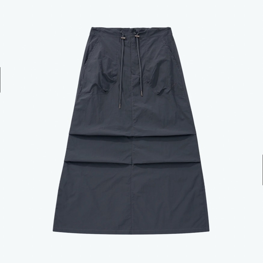 SENSE Parachute Ruched Straight Skirt