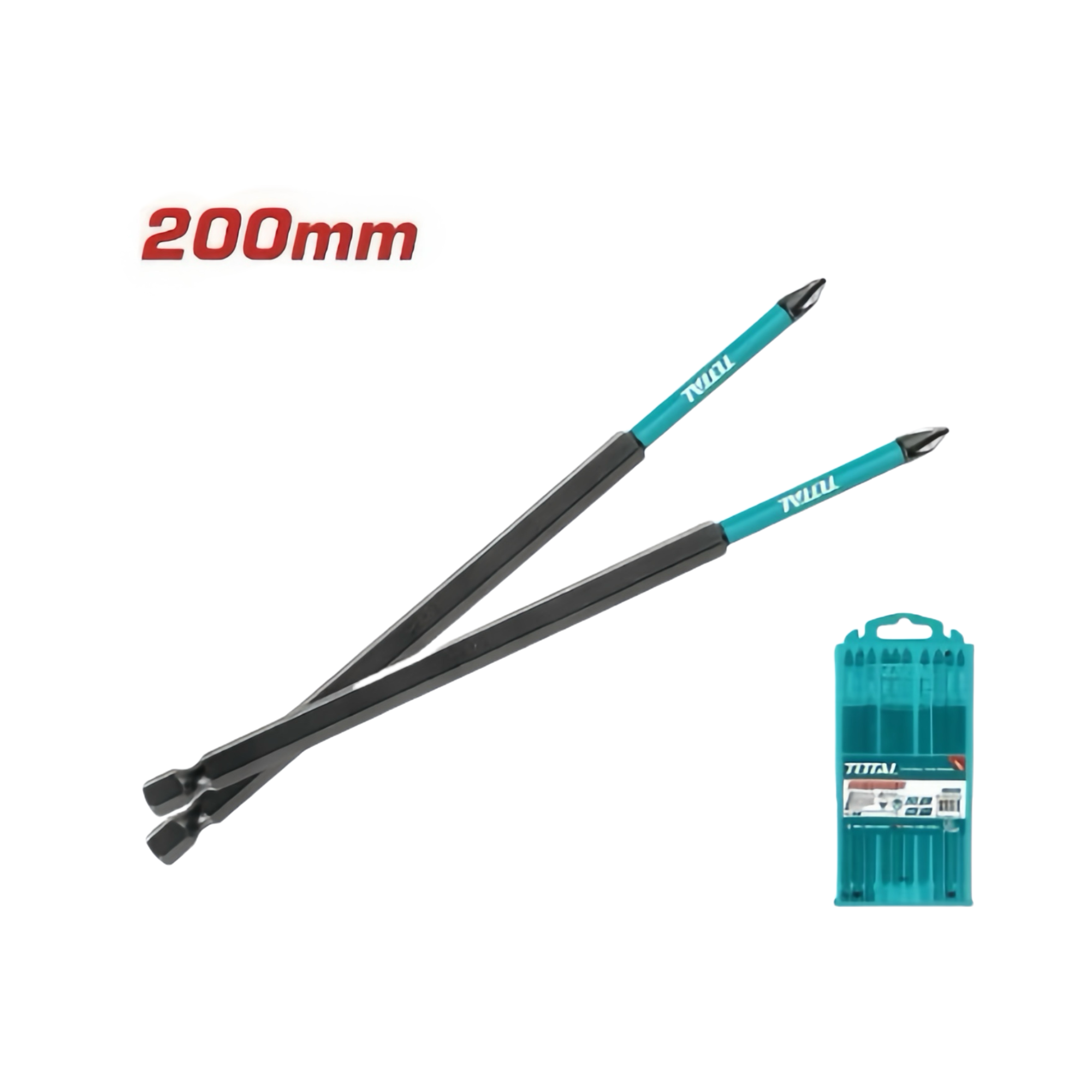 TOTAL 衝擊螺絲十字起子頭 200mm (TACIM16PH285)