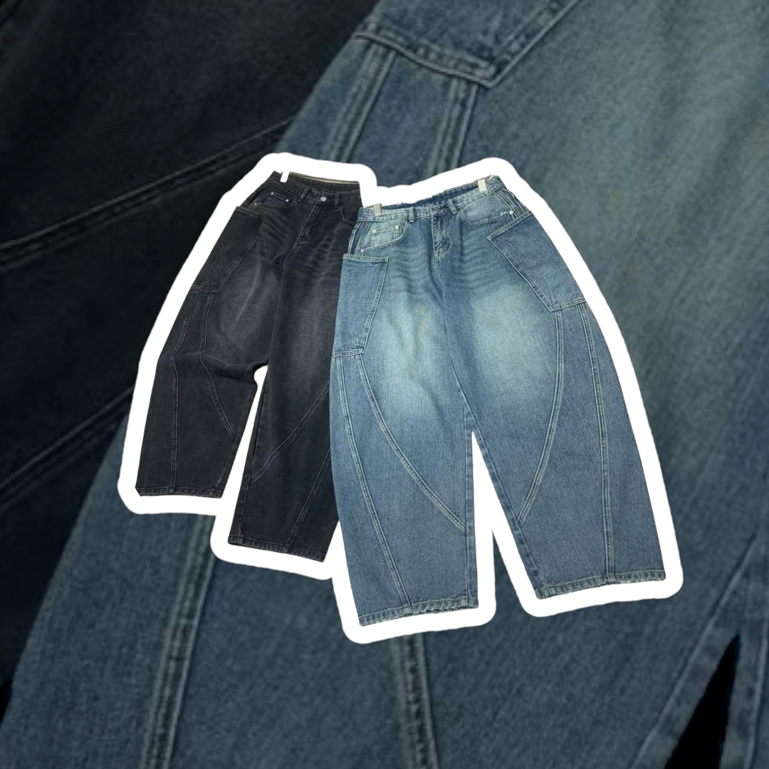 【彎刀神褲】Back Strap Buckle Jeans