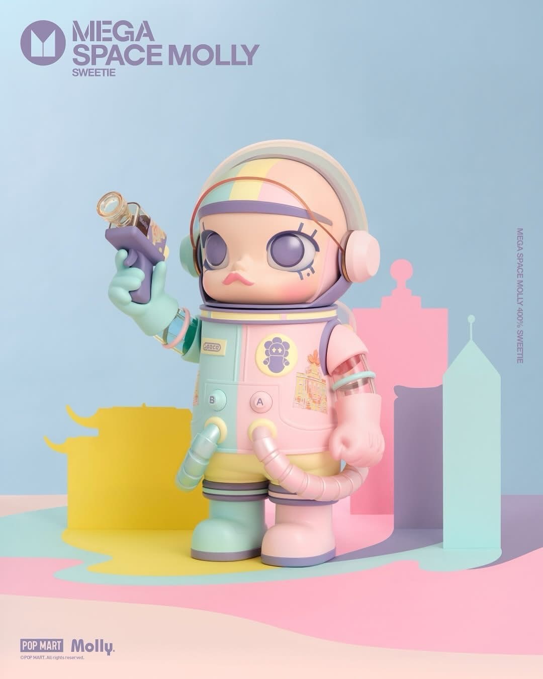 <官方正版授權>POPMART MEGA SPACE MOLLY 密糖 100%/400%