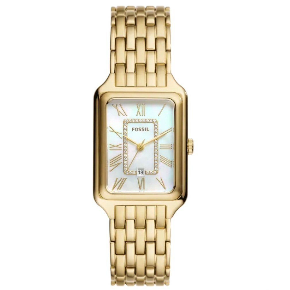 【Fossil】Raquel 白金雲彩羅馬數字女錶ES5304 26mm 現代鐘錶