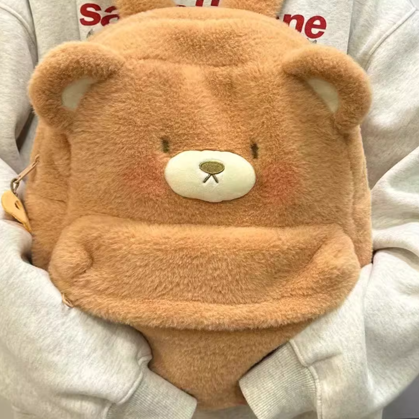Teddy Bear Furry Backpack