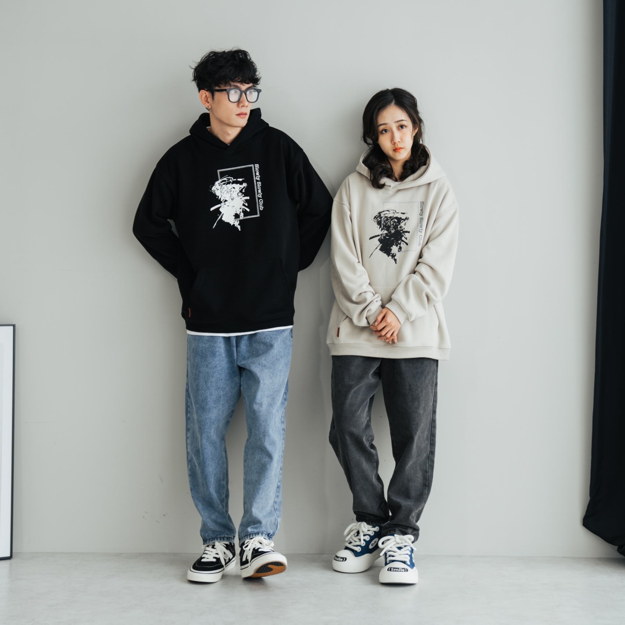 SBG 上寬下窄修身牛仔錐形褲 W-Y2205