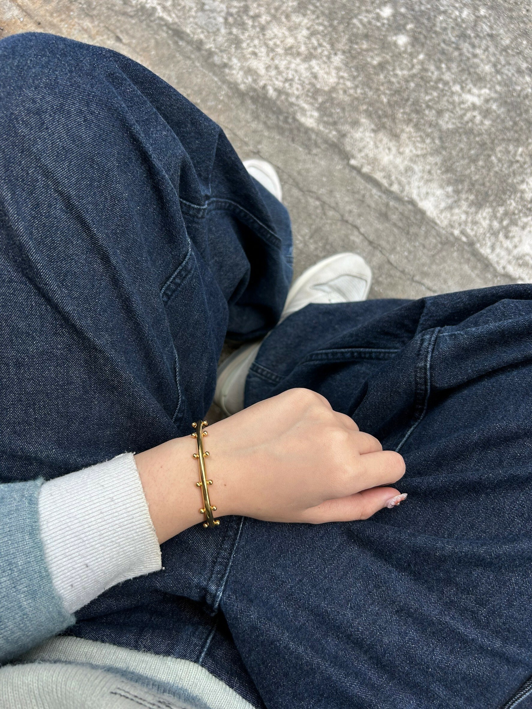[Chouette Me.] Gold bangle