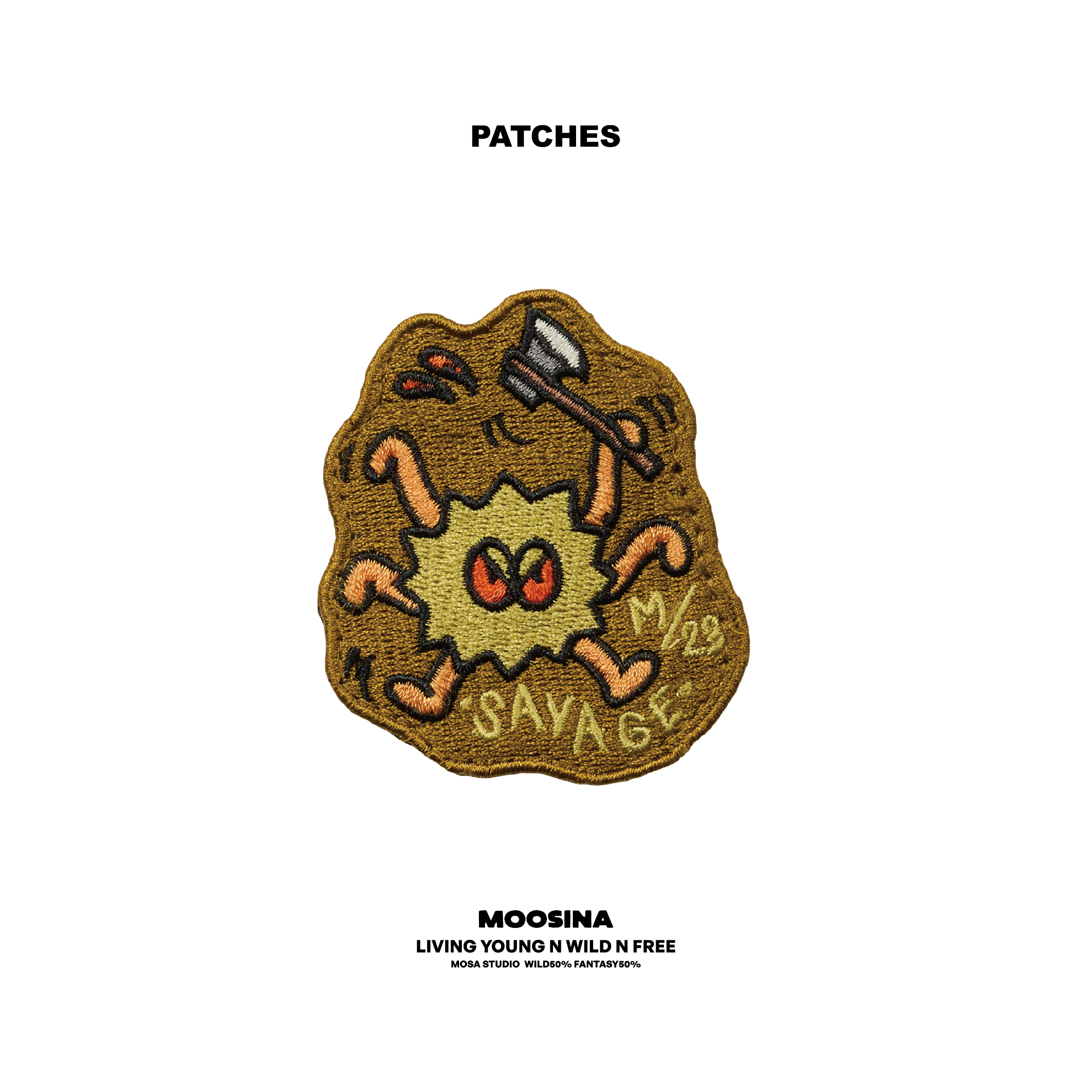 Moosina 怪獸魔鬼氈 布標套組（一組5隻）