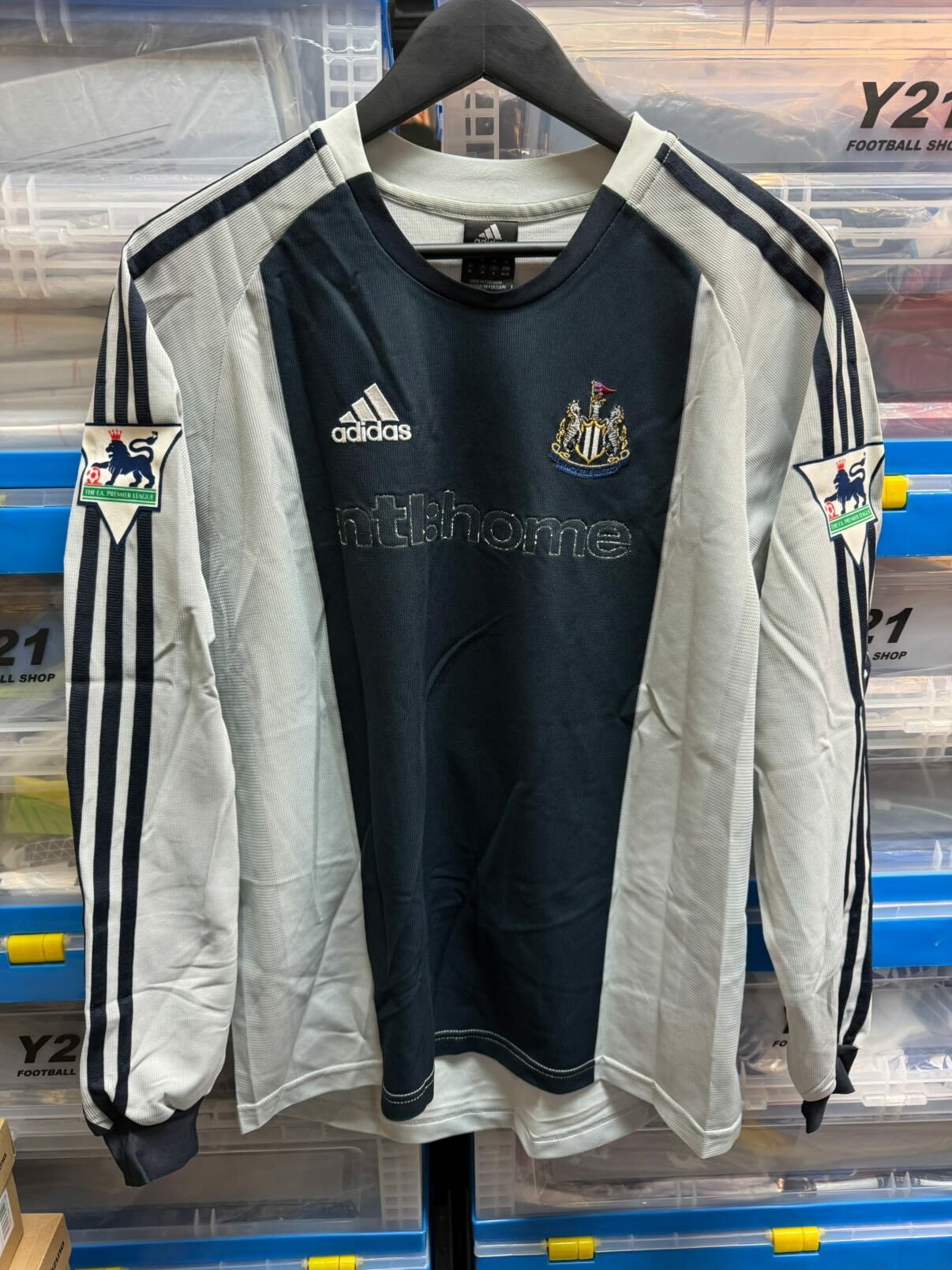 2002 - 2003 紐卡素 作客長袖球迷版 #9 SHEARER (USED , 6/10)