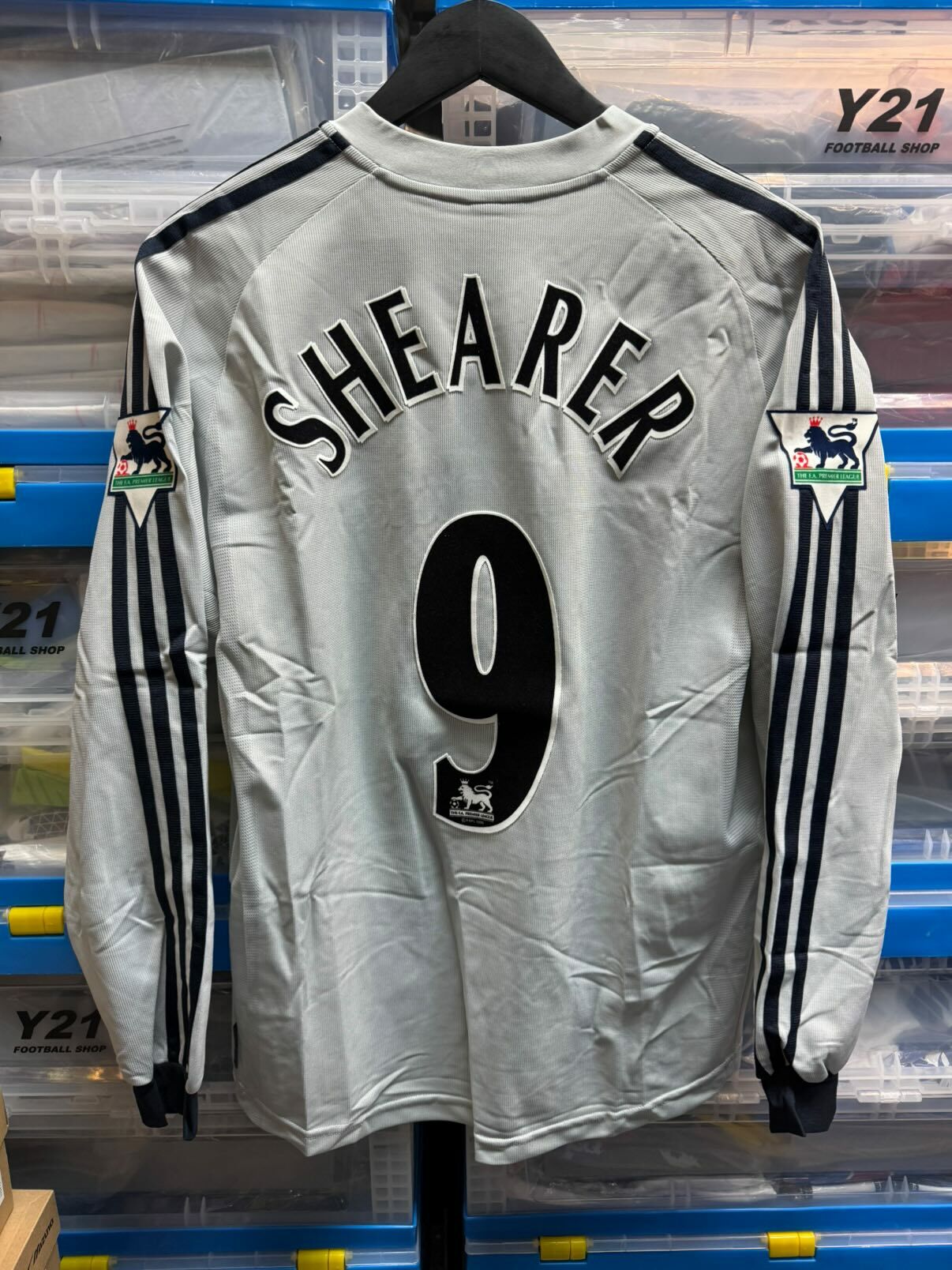 2002 - 2003 紐卡素 作客長袖球迷版 #9 SHEARER (USED , 6/10)