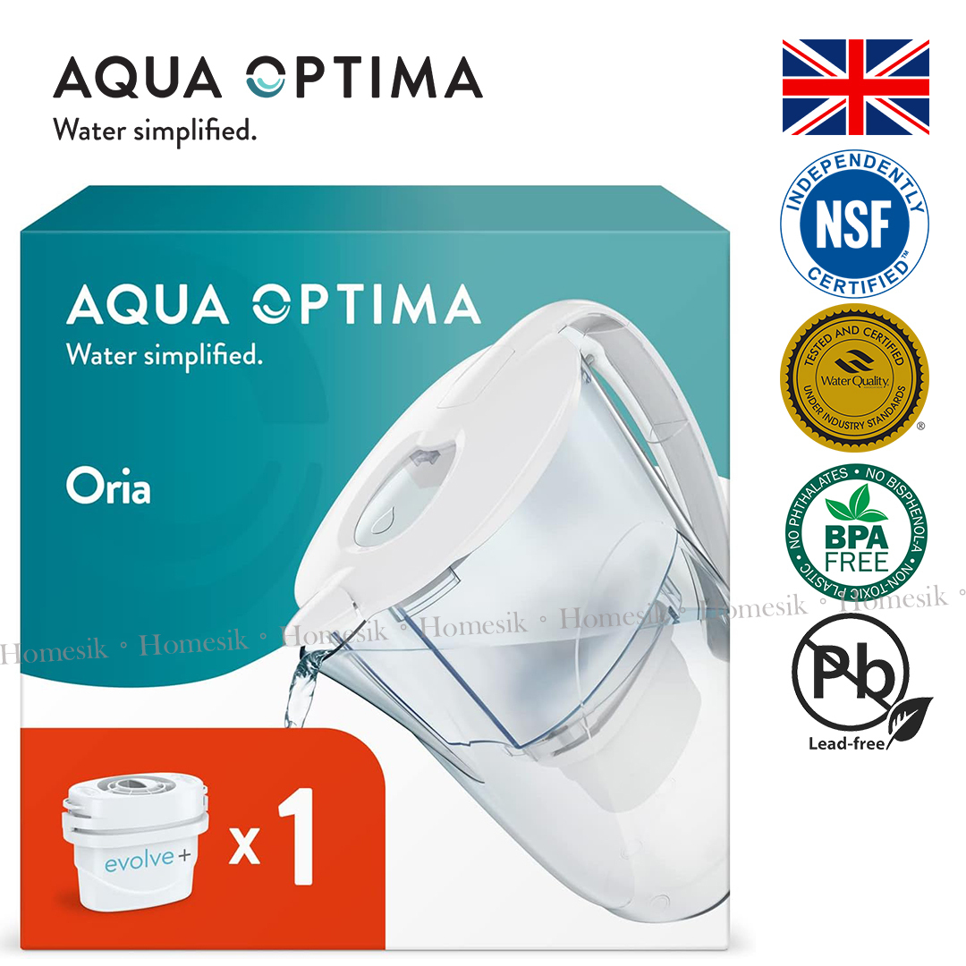 Oria 白色2.8L濾水壺連Evolve+ 濾芯1件 (PJ0604) 淨水壺 濾水器