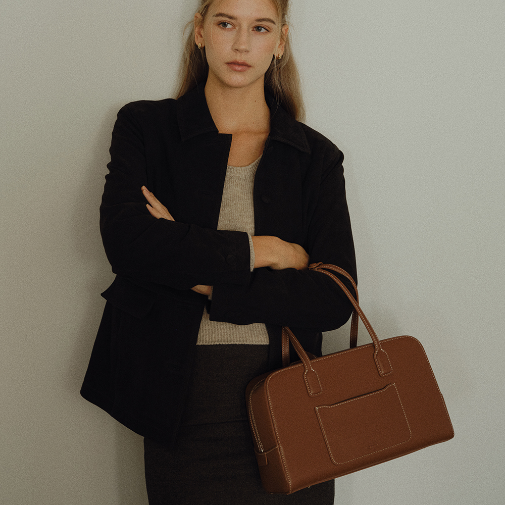 ★DE MERIEL★ Cayley Boston Bag Plus Ivory CAYLEY BOSTON MUSINSA | DEMERIEL Cayley Boston Bag Plus Ivory