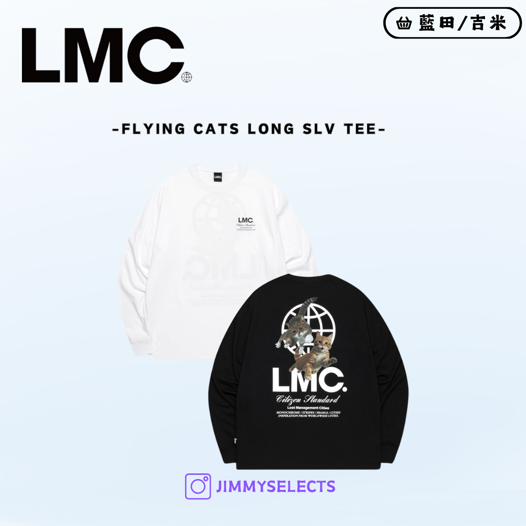 【代購】 LMC FLYING CATS LONG SLV TEE 貓咪 長袖 衛衣 0LM44FLS362-M