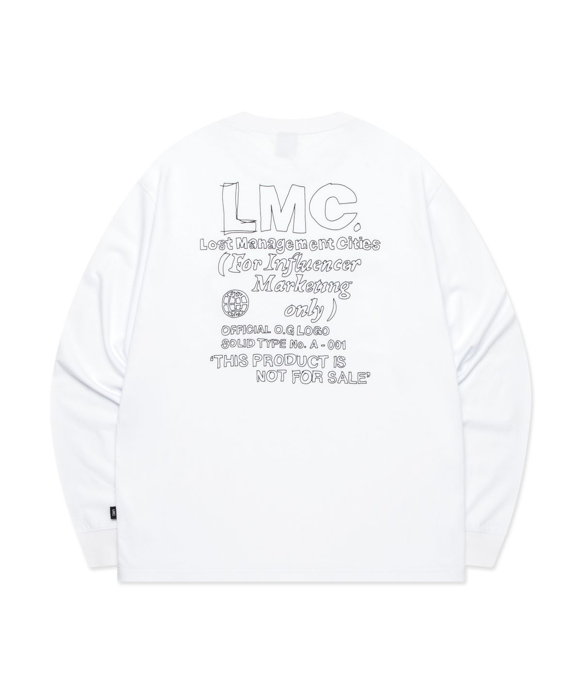 【代購】 LMC FN DOODLE LONG SLV TEE 長袖 衛衣 大學T 0LM44FLS341-M