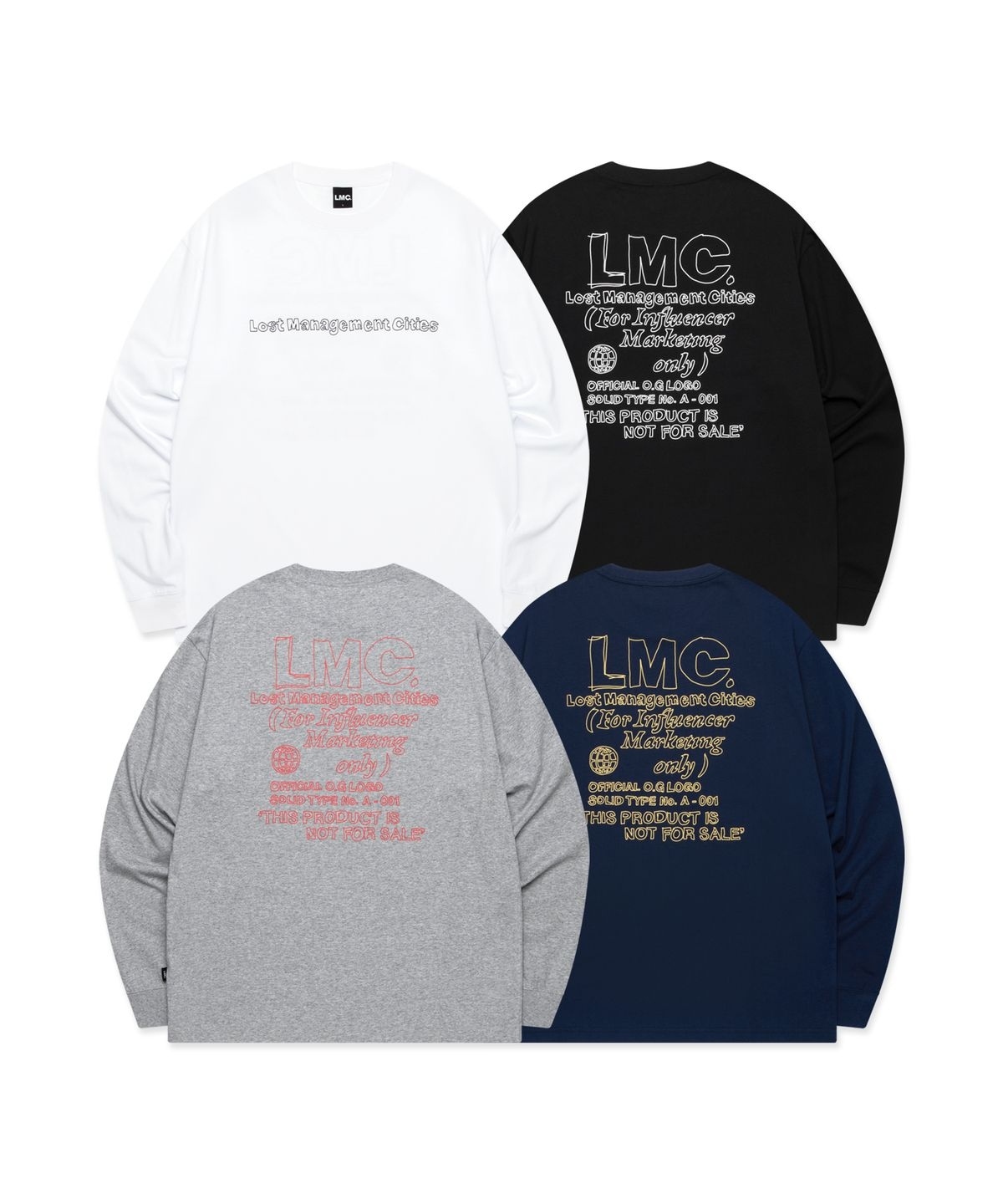 【代購】 LMC FN DOODLE LONG SLV TEE 長袖 衛衣 大學T 0LM44FLS341-M