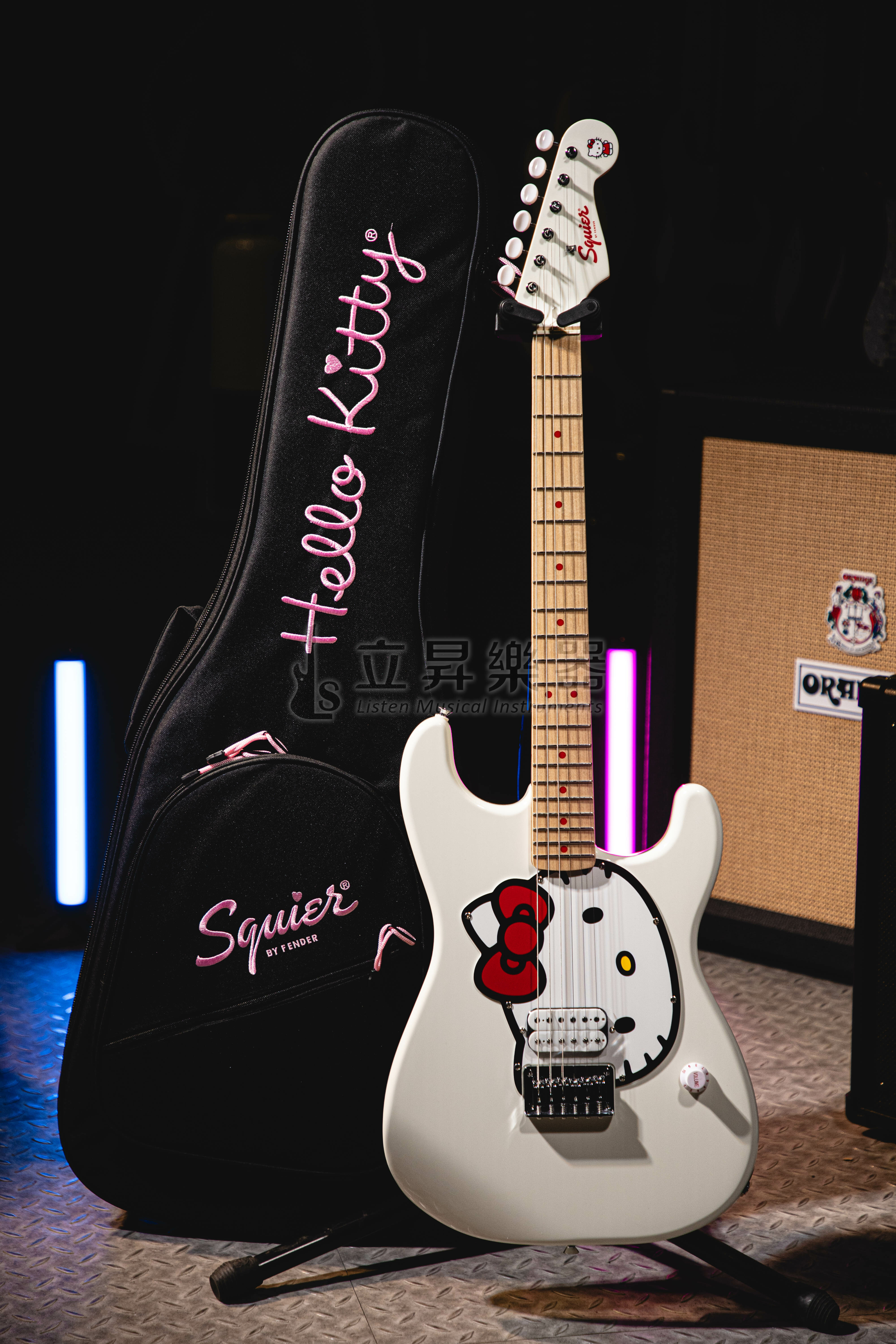 Squier Fender x Hello Kitty White Stratocaster 聯名款電吉他限