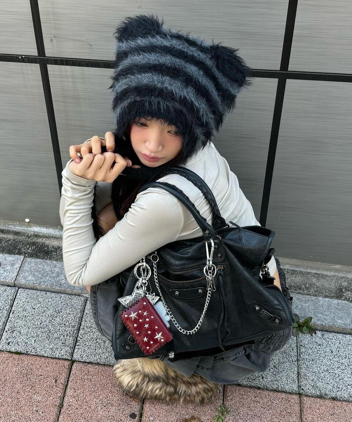 【代購】LMC TEDDY FLUFFY BEANIE 熊熊 耳朵 毛絨 毛帽 帽子 0LM44FBN882STR