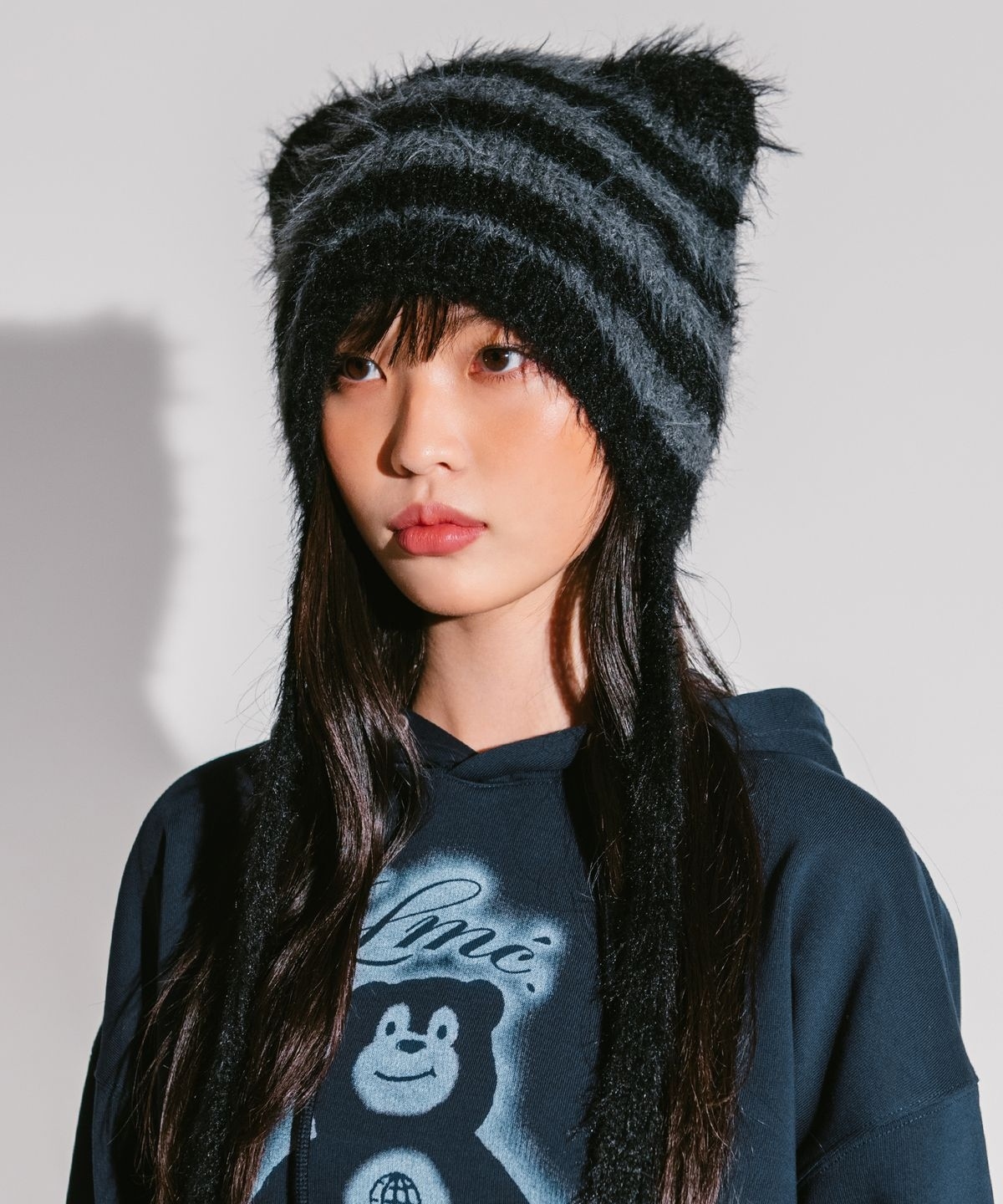 【代購】LMC TEDDY FLUFFY BEANIE 熊熊 耳朵 毛絨 毛帽 帽子 0LM44FBN882STR