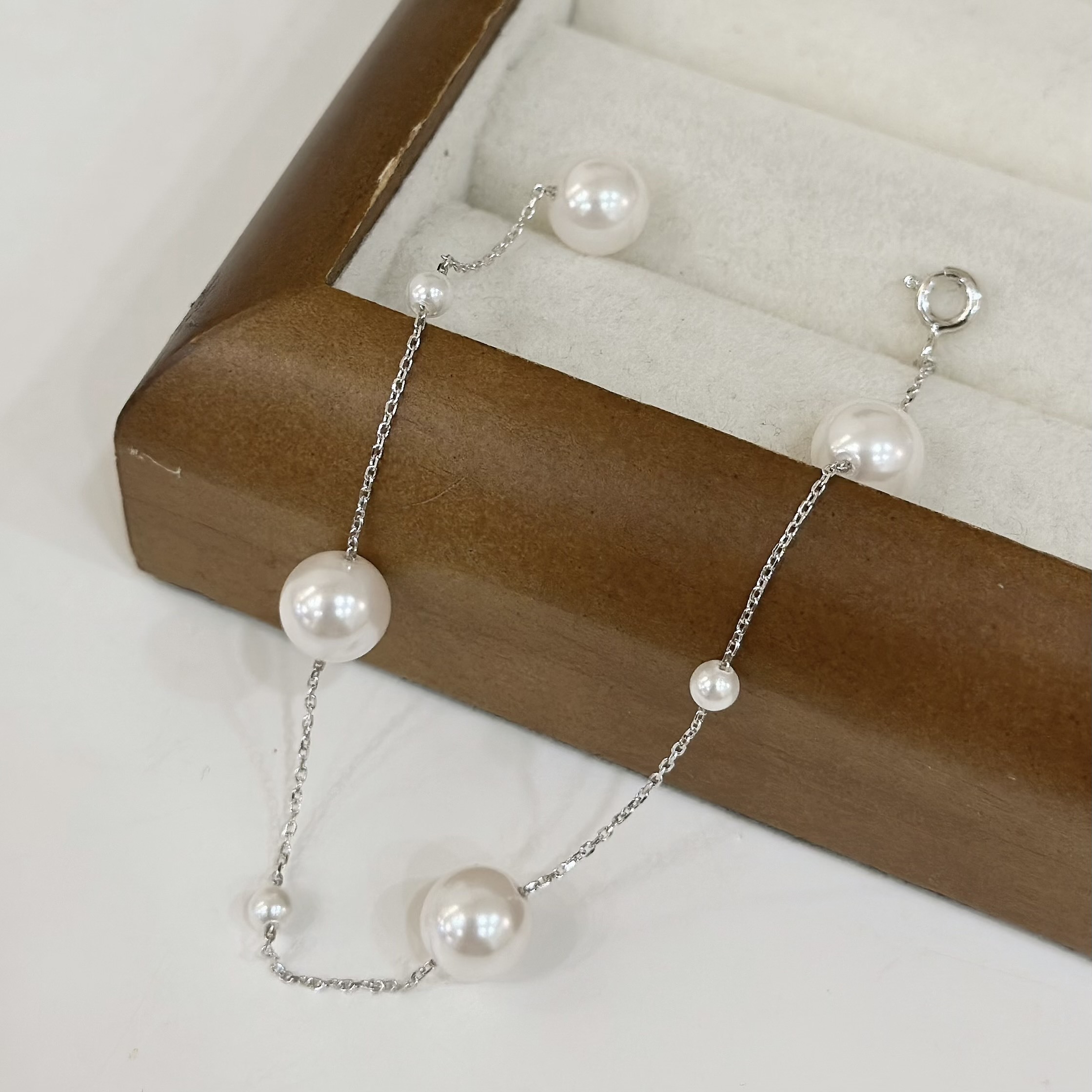 G05【輕奢】分布式珍珠純銀手鍊