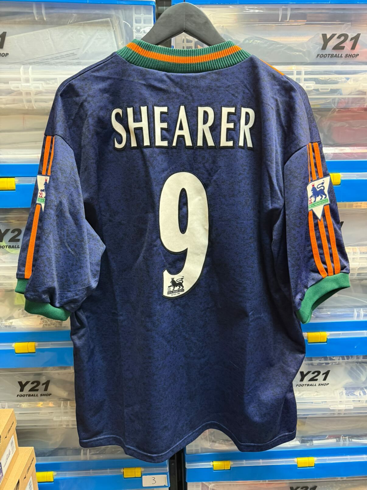 1997 - 1998 紐卡素 作客球迷版 #9 SHEARER (USED , 8/10)