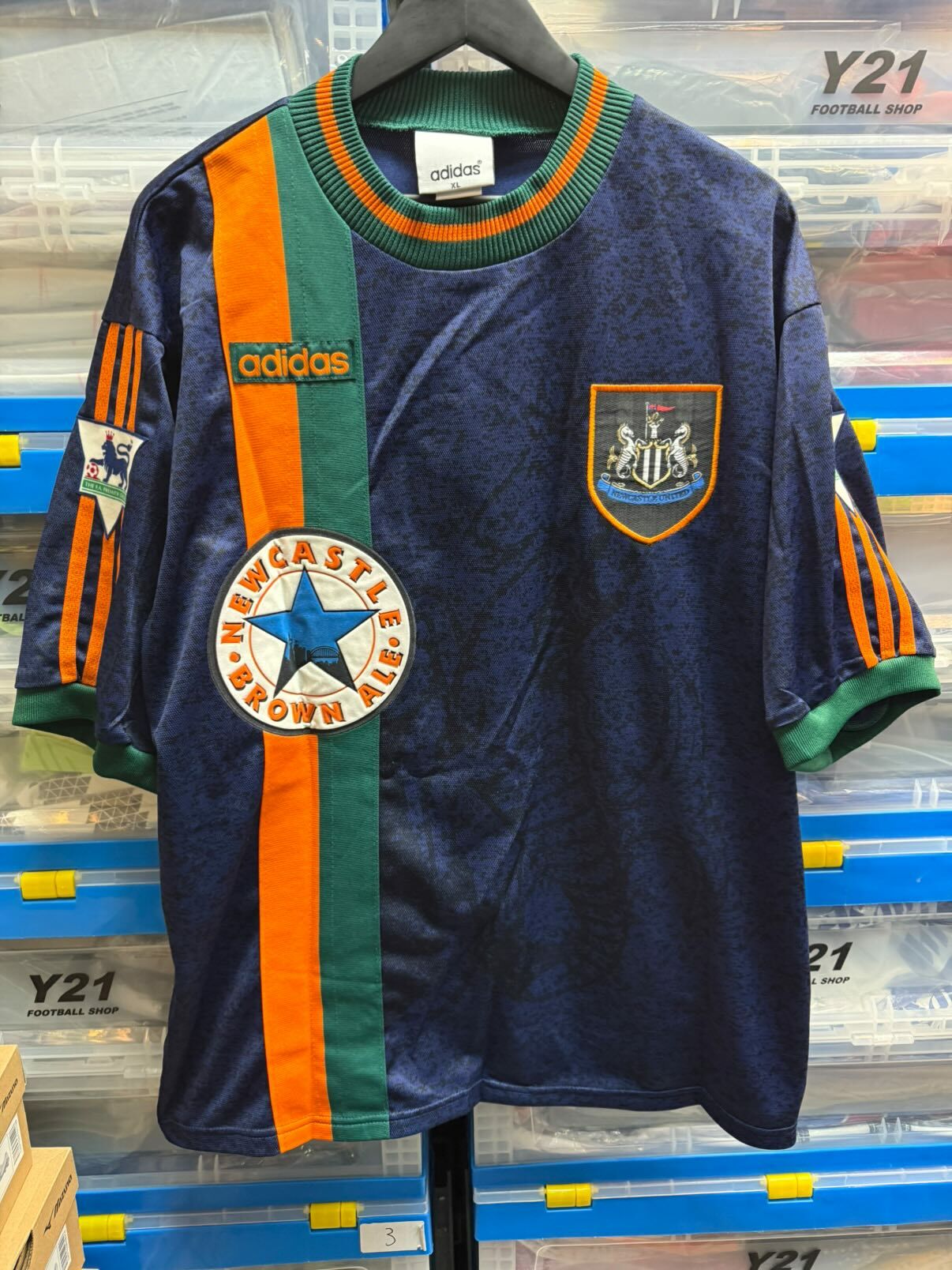 1997 - 1998 紐卡素 作客球迷版 #9 SHEARER (USED , 8/10)