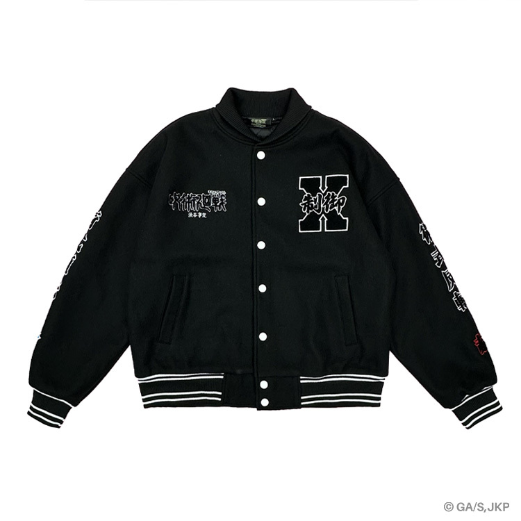 XCTRL® I 咒術迴戰《澀谷事變》五條悟棒球外套-黑
