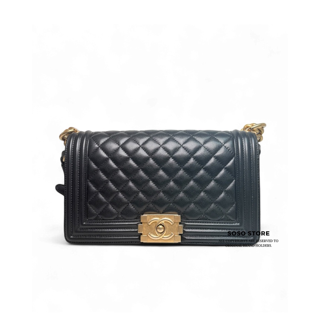 Chanel Boy 25 - Black / Ghw