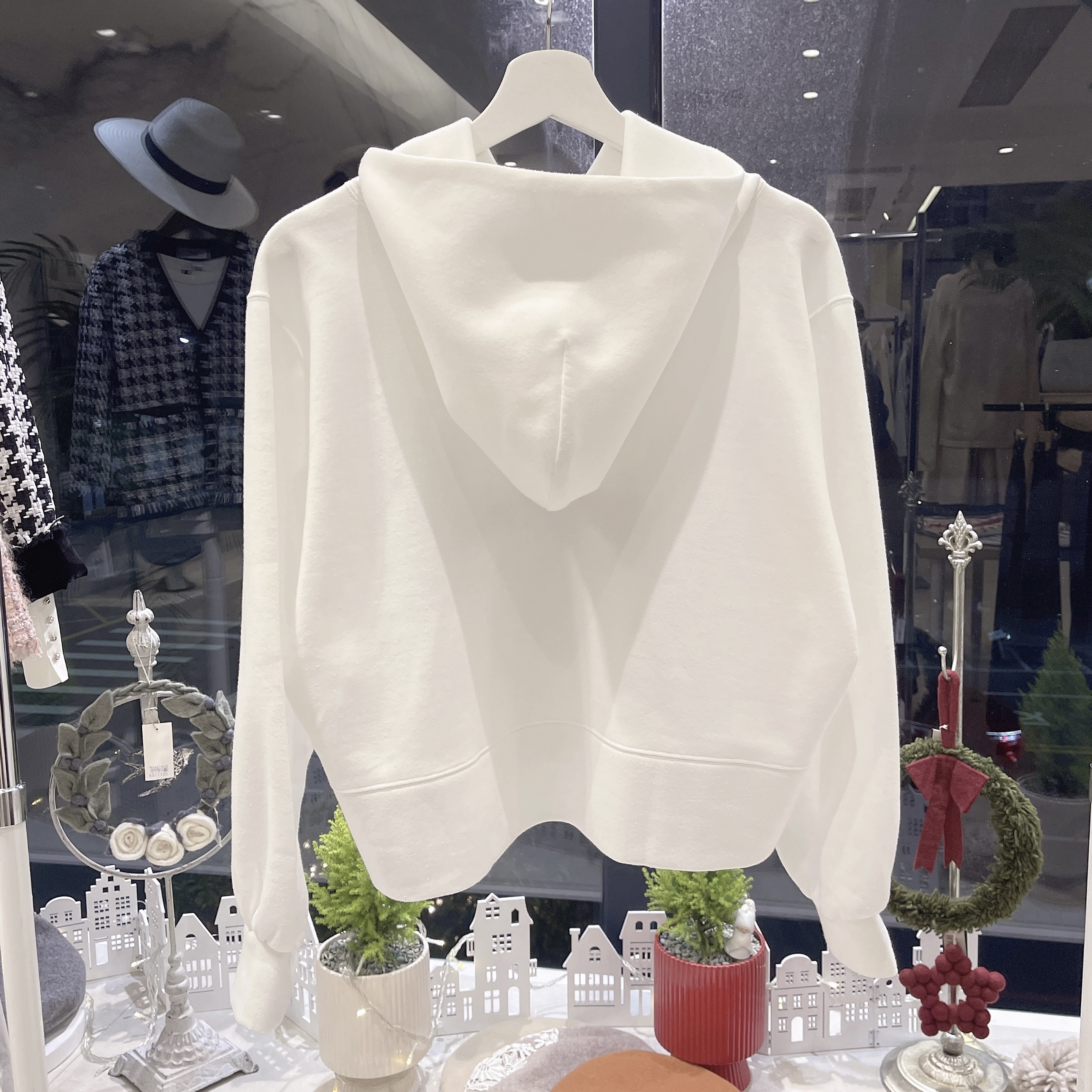 太空綿素材連帽上衣