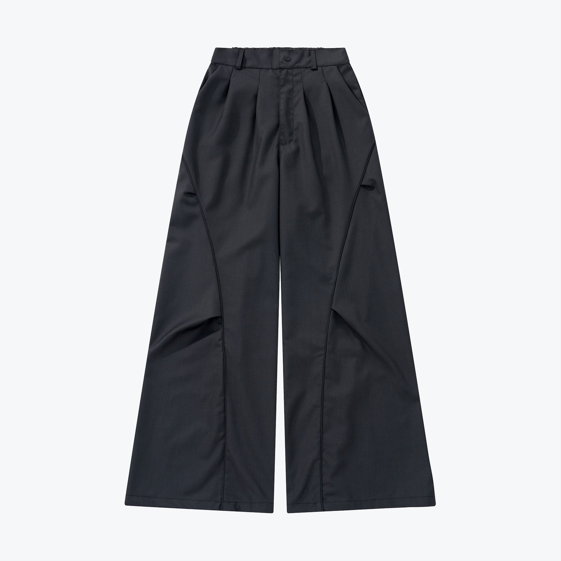 SENSE Ruched Long Wide Trousers