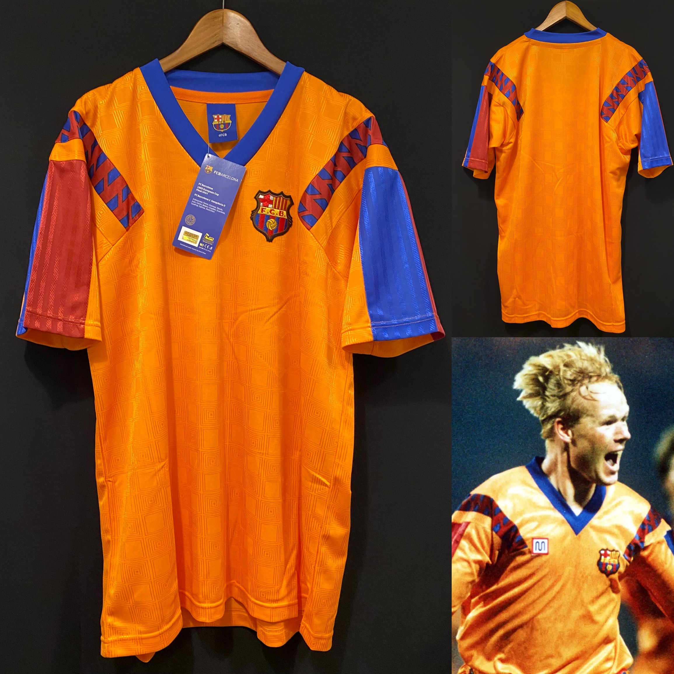 (全新有牌) 巴塞隆拿 1992 歐洲冠軍官方復刻球衣