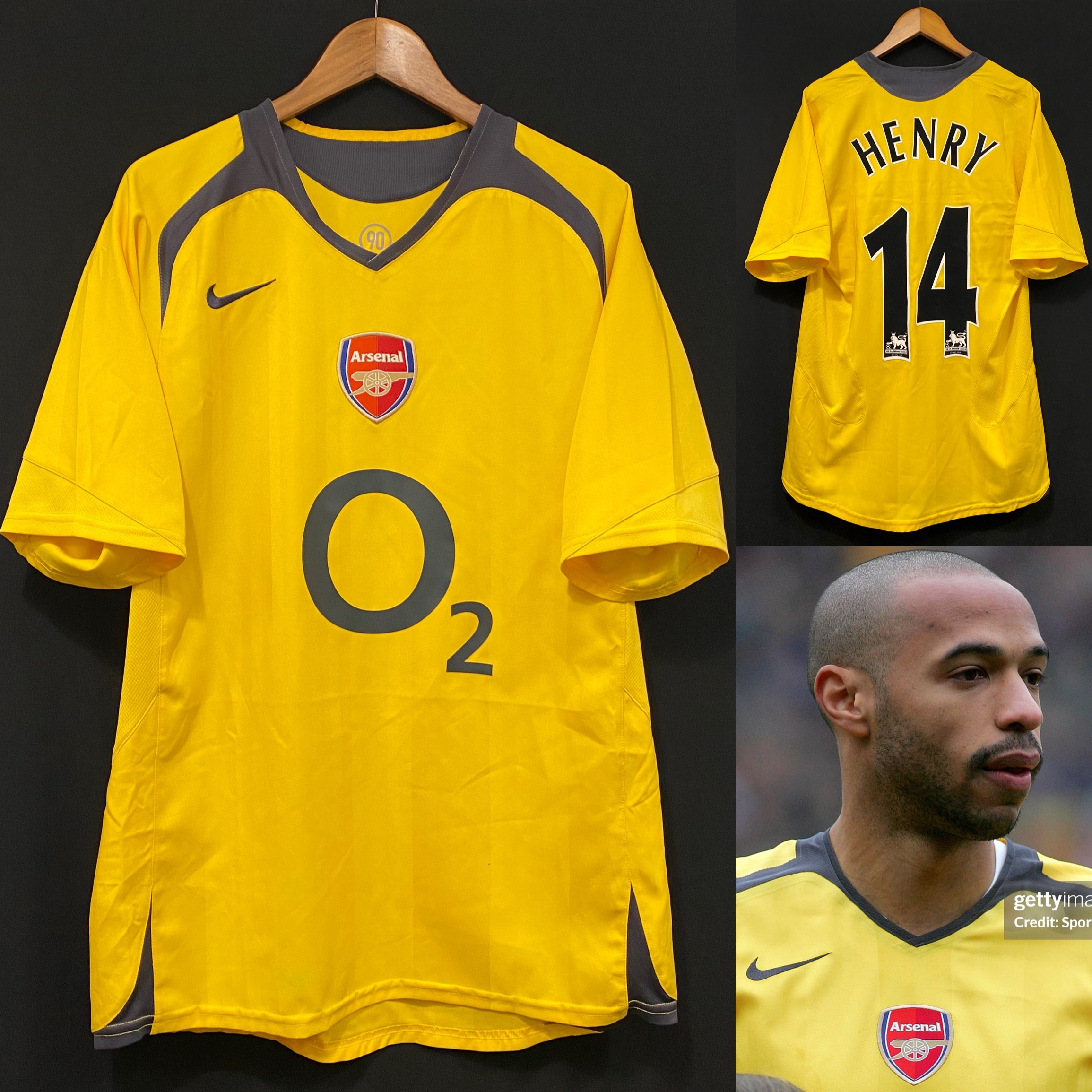 Arsenal 2005-2006 Nike Away Shirt #14 HENRY