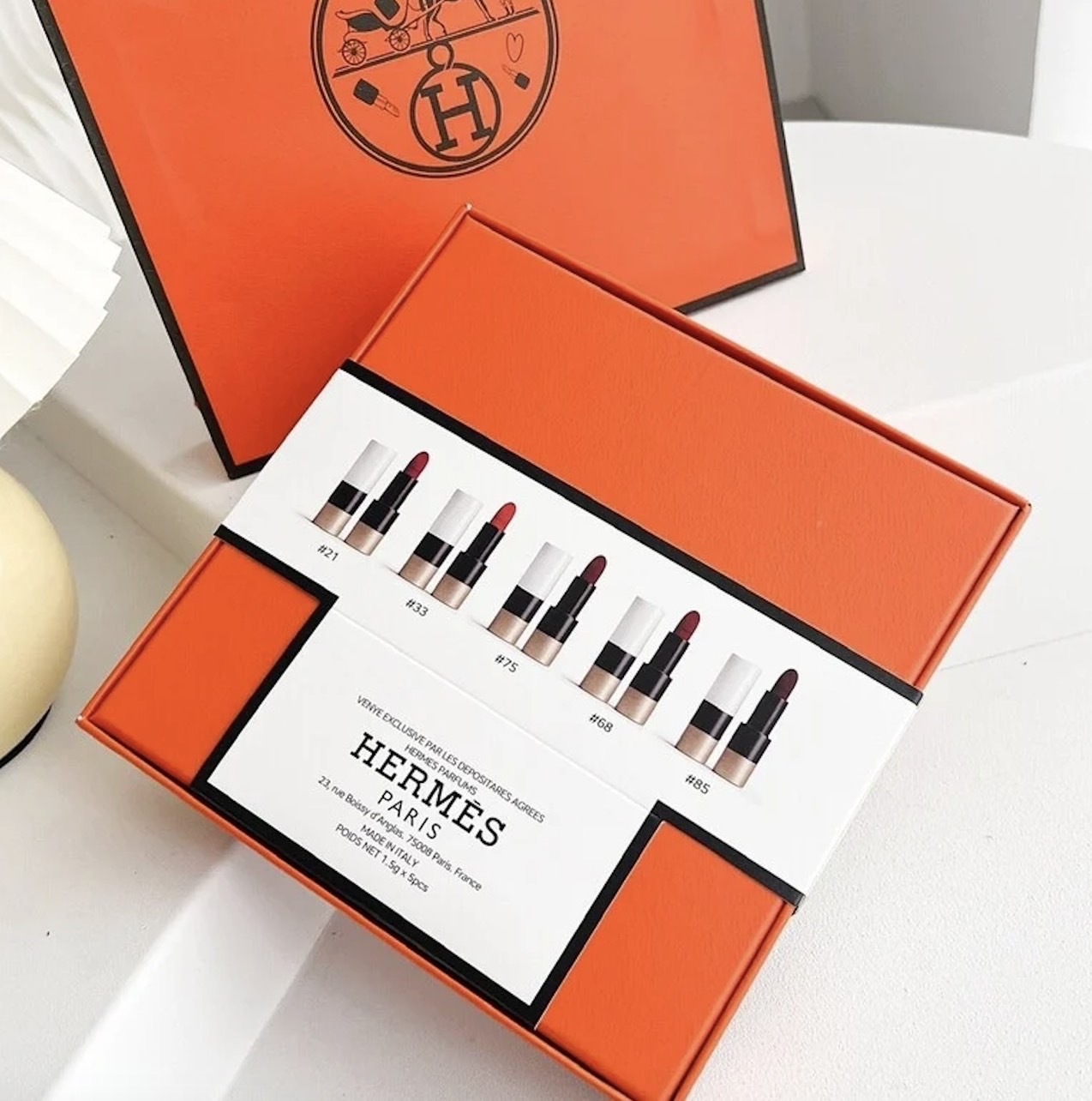 Hermès愛馬仕  奢華唇膏禮盒（1.5gx5）