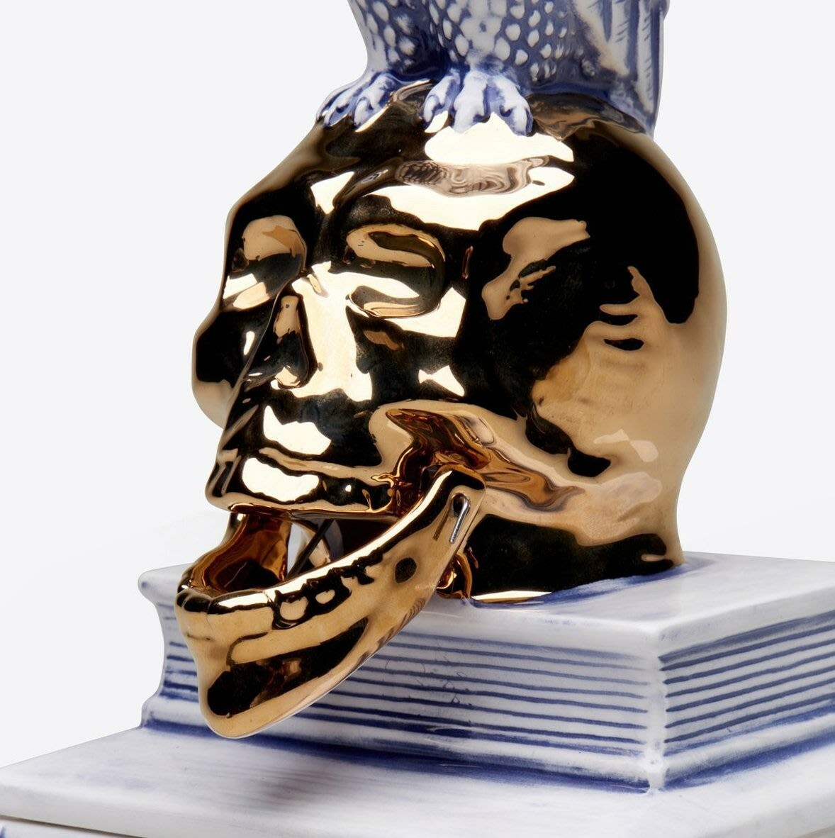 NEIGHBORHOOD BOOZE . OWL 貓頭鷹 骷髏頭 線香座 金