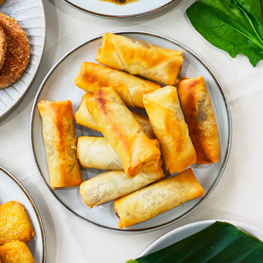 港式珍菇春捲10入 (非預炸/純素)