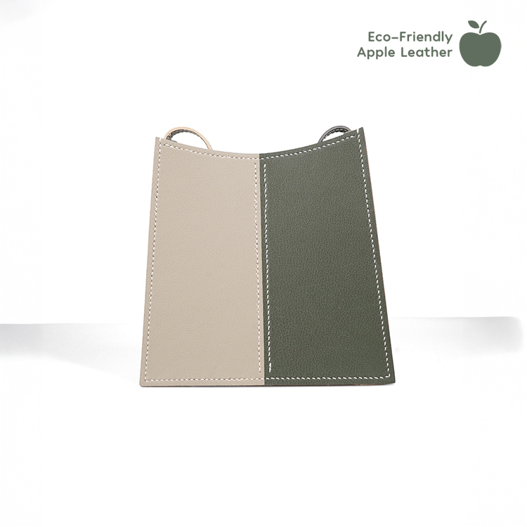 Ladder Bag 【 Beige X Hunter 】Eco-Friendly 69%  Apple Leather Bag