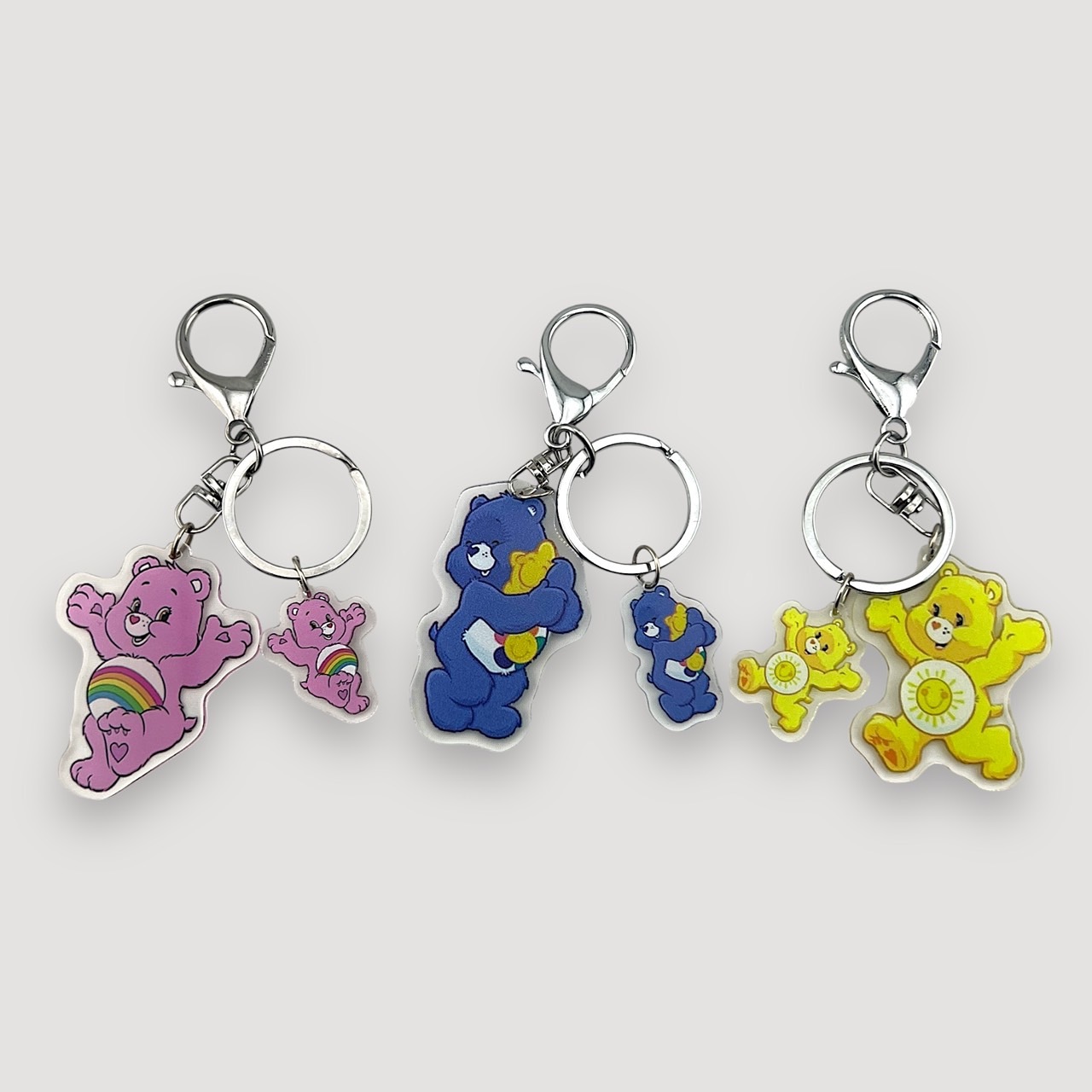 Piccoloo│ Care Bears 彩虹熊包包吊飾 鑰匙圈  吊繩 配飾