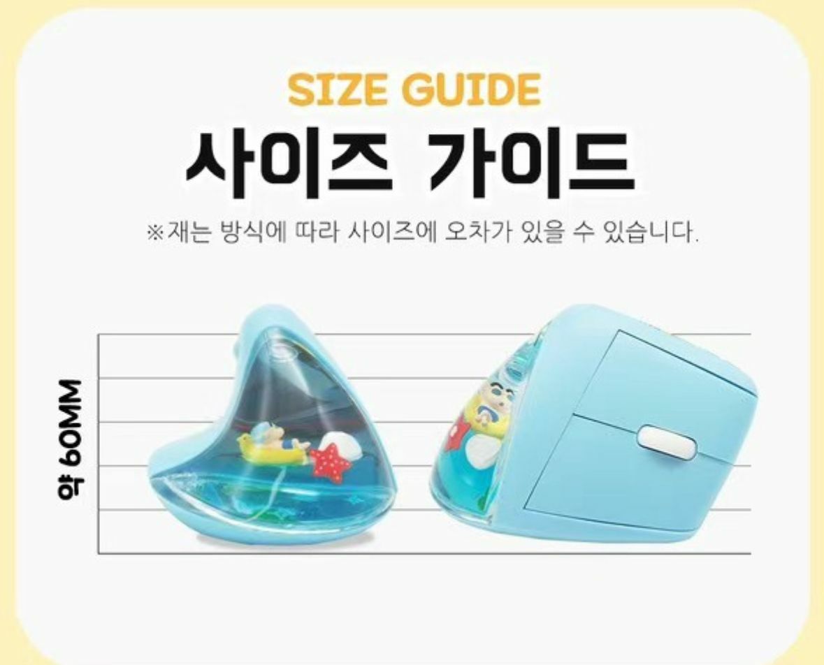 蠟筆小新人體工學無線滑鼠