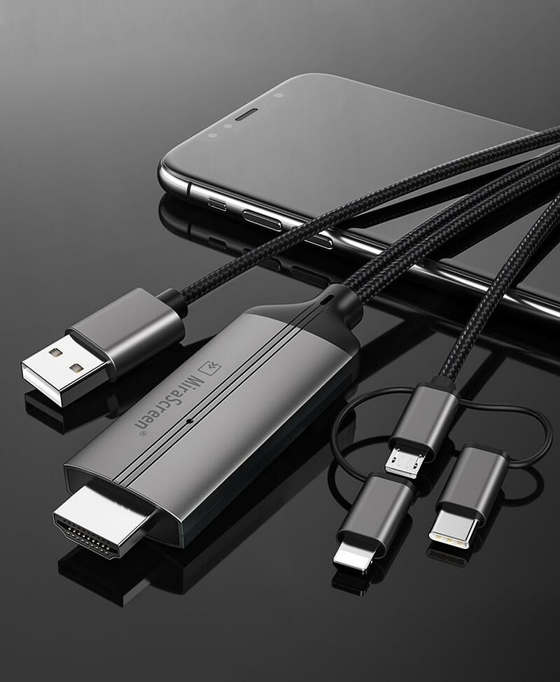 MiraScreen LD36 三合一有線影像轉接器